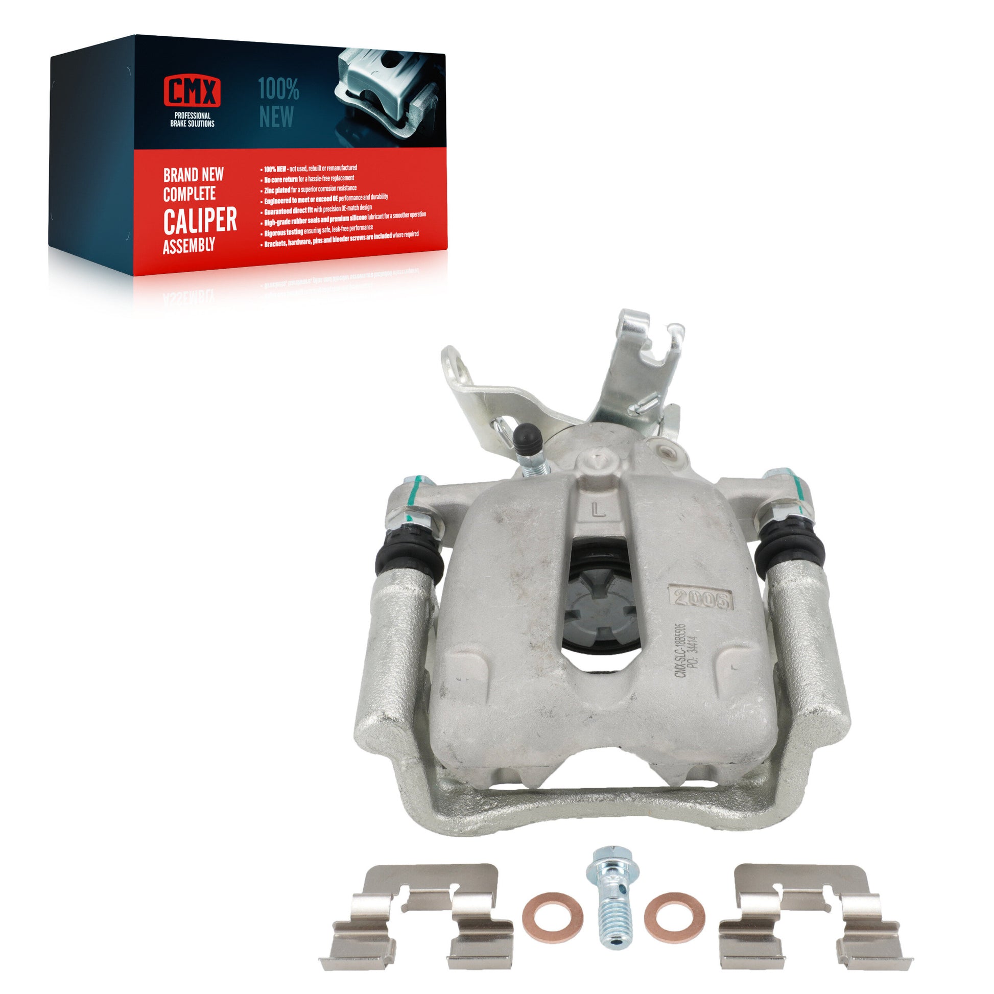 CMX SLC-18B5505 Disc Brake Caliper for 2014-2016 Chevrolet Malibu Limited, Chevrolet Malibu - Rear Left