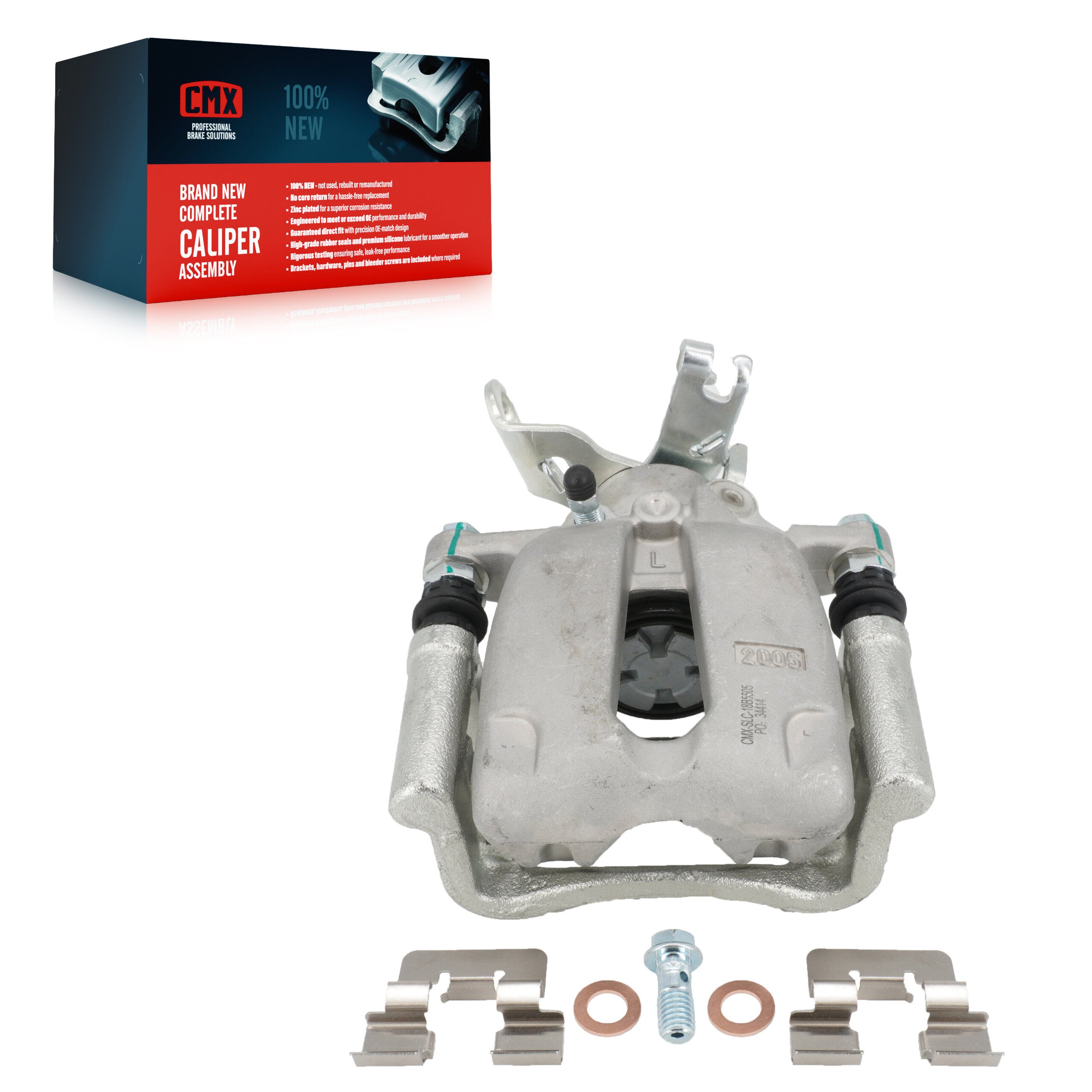 CMX SLC-18B5505 Disc Brake Caliper for 2014-2016 Chevrolet Malibu Limited, Chevrolet Malibu - Rear Left