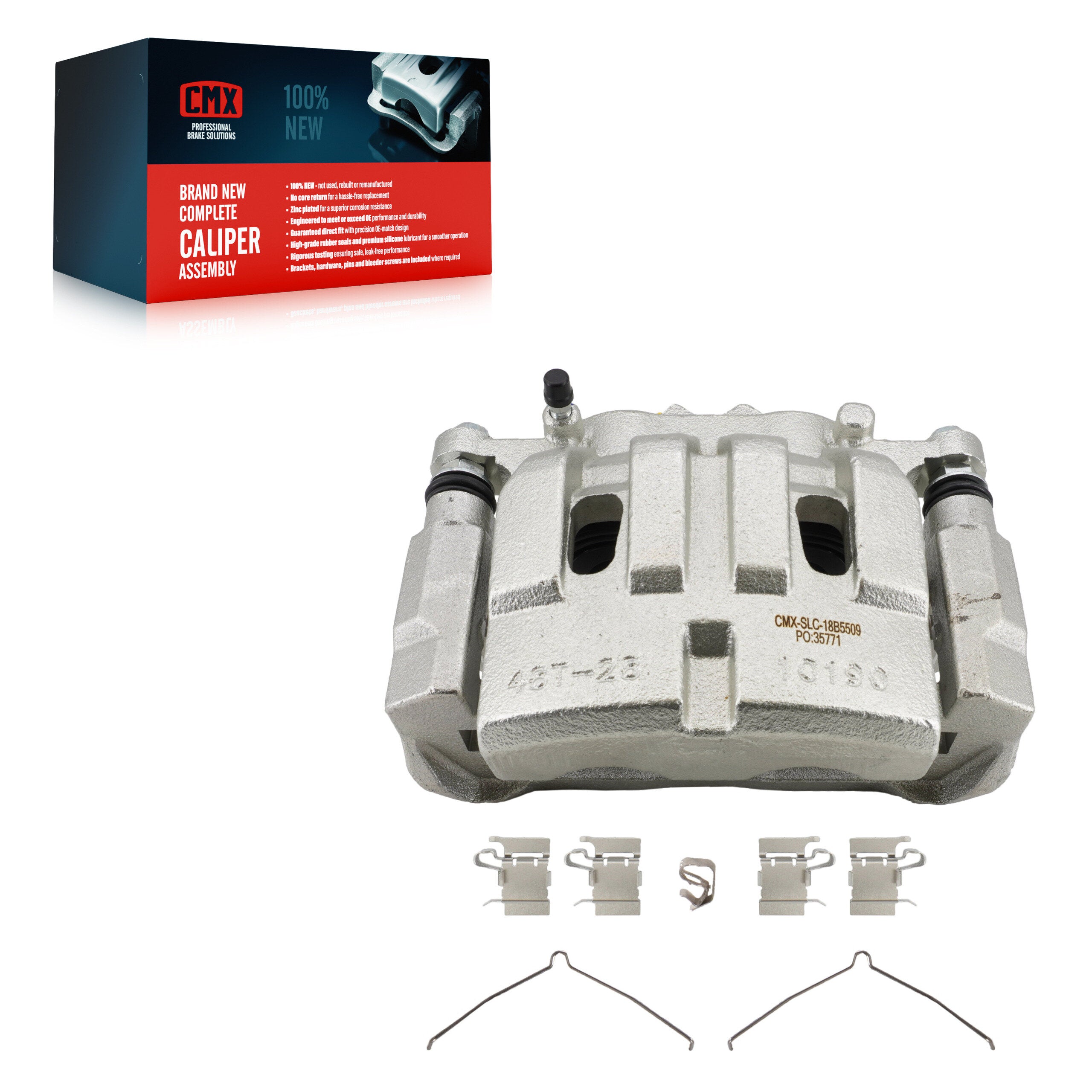 CMX SLC-18B5509 Disc Brake Caliper for 2014-2023 Jeep Cherokee - Front Right