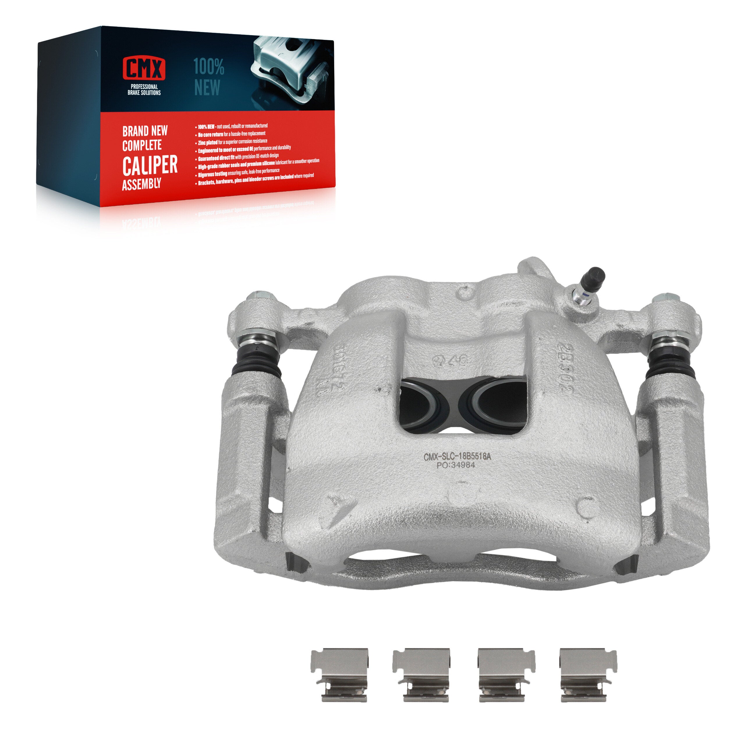 CMX SLC-18B5518A Disc Brake Caliper for 2015-2026 Ford Transit-350 HD - Front
