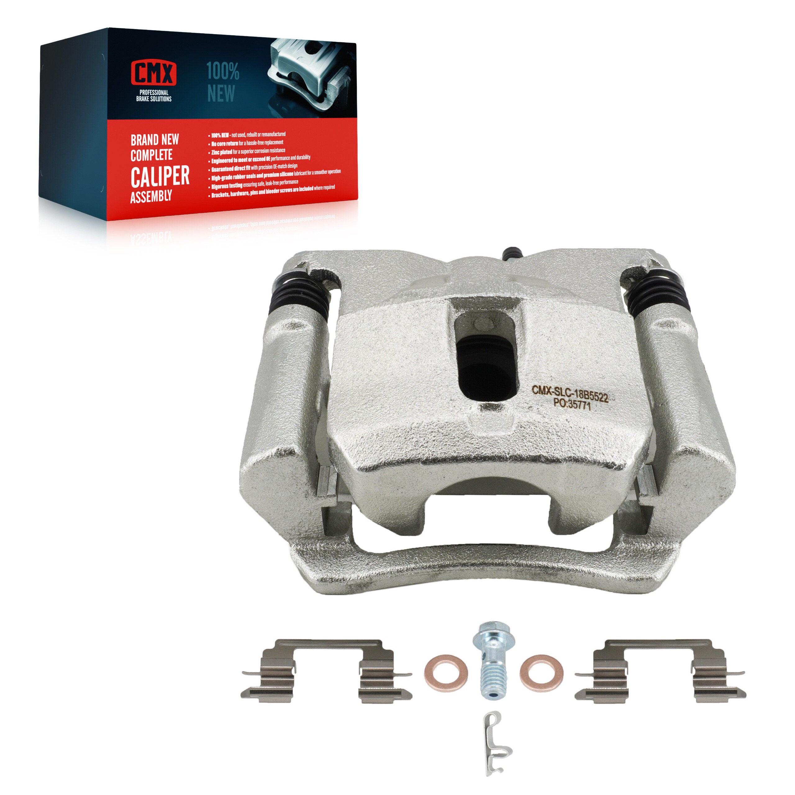 CMX SLC-18B5522 Disc Brake Caliper for 2015-2020 Chevrolet Colorado, GMC Canyon - Rear Right