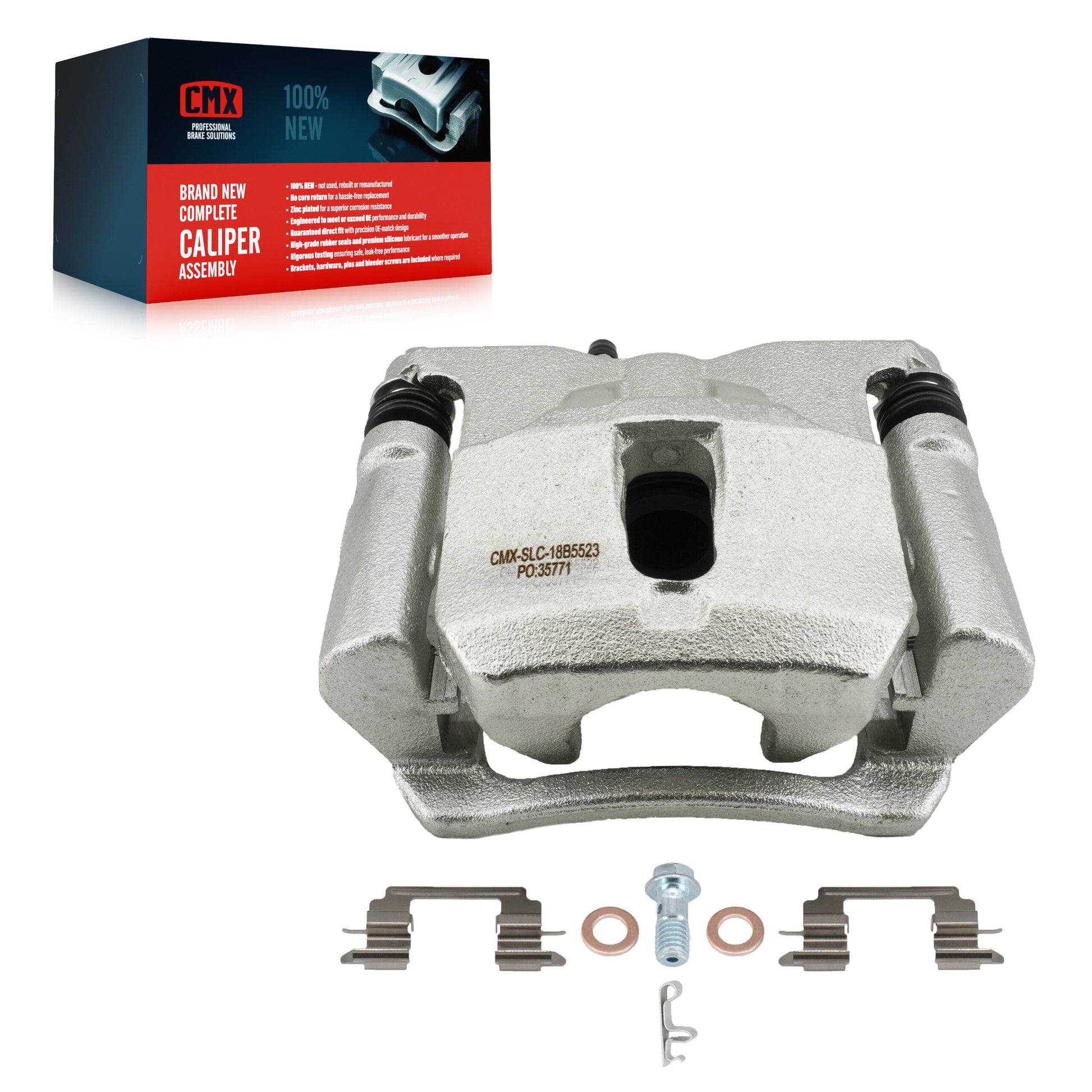 CMX SLC-18B5523 Disc Brake Caliper for 2015-2020 Chevrolet Colorado, GMC Canyon - Rear Left