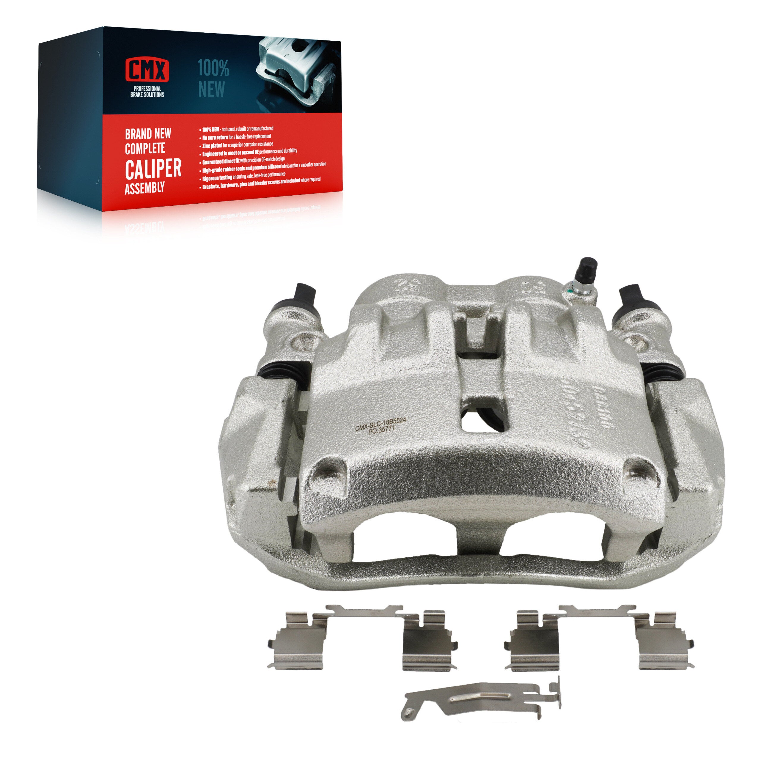 CMX SLC-18B5524 Disc Brake Caliper for 2014-2026 Ram ProMaster EV, Ram ProMaster 1500, Ram ProMaster 2500 - Front Left