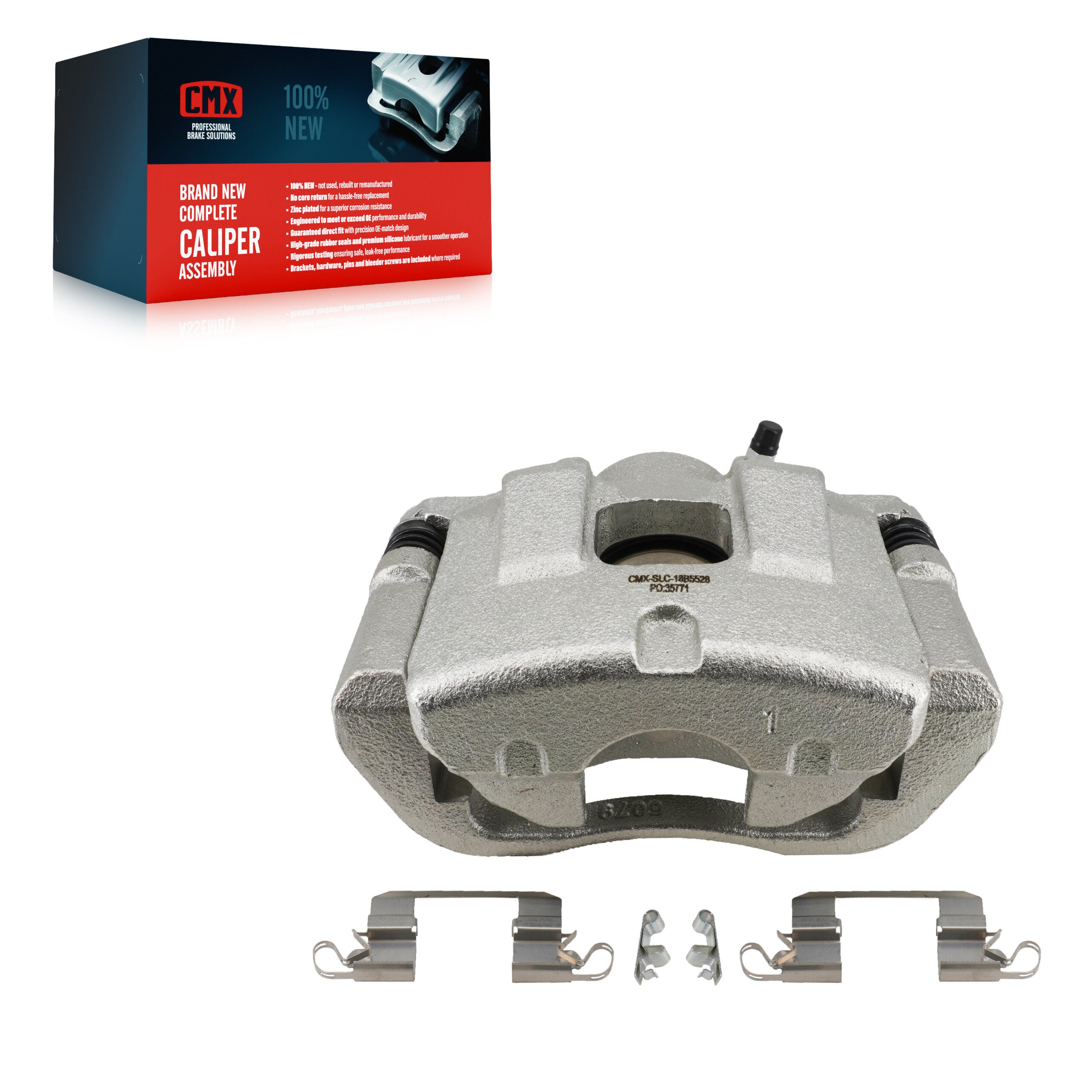 CMX SLC-18B5528 Disc Brake Caliper for 2014-2023 Chrysler 200, Jeep Cherokee - Front Left