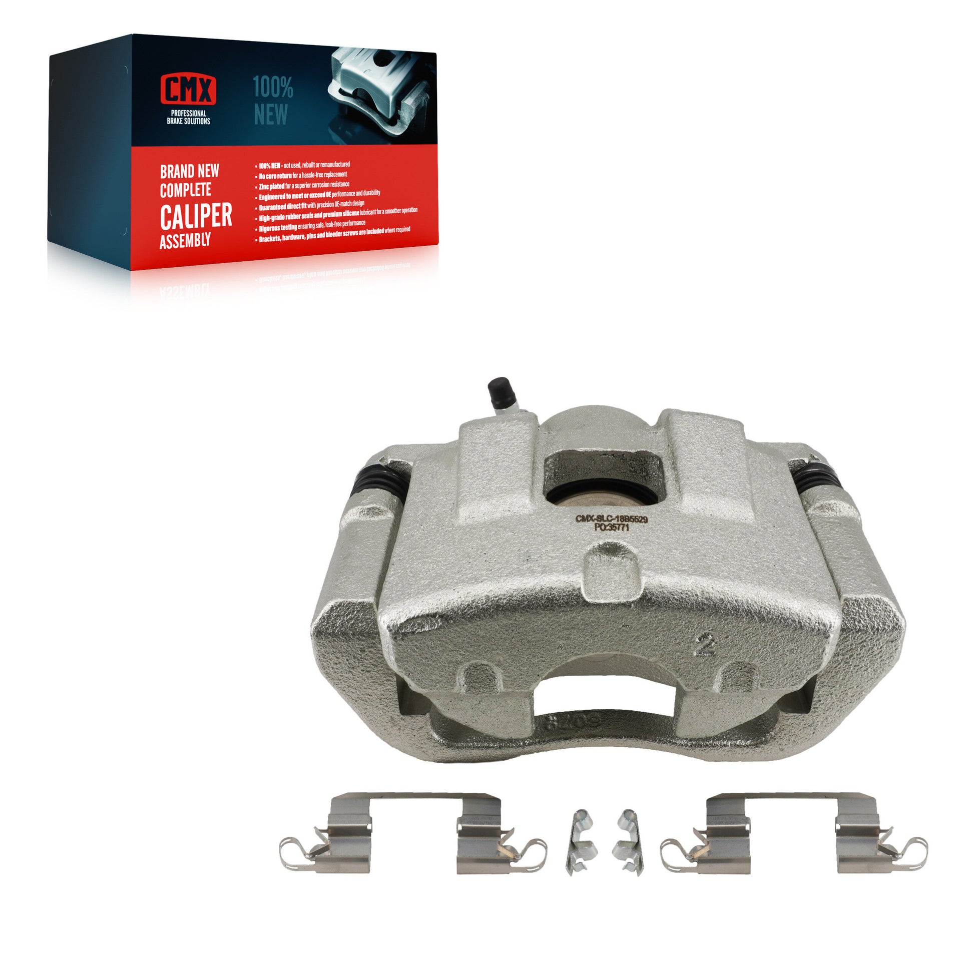 CMX SLC-18B5529 Disc Brake Caliper for 2014-2023 Chrysler 200, Jeep Cherokee - Front Right