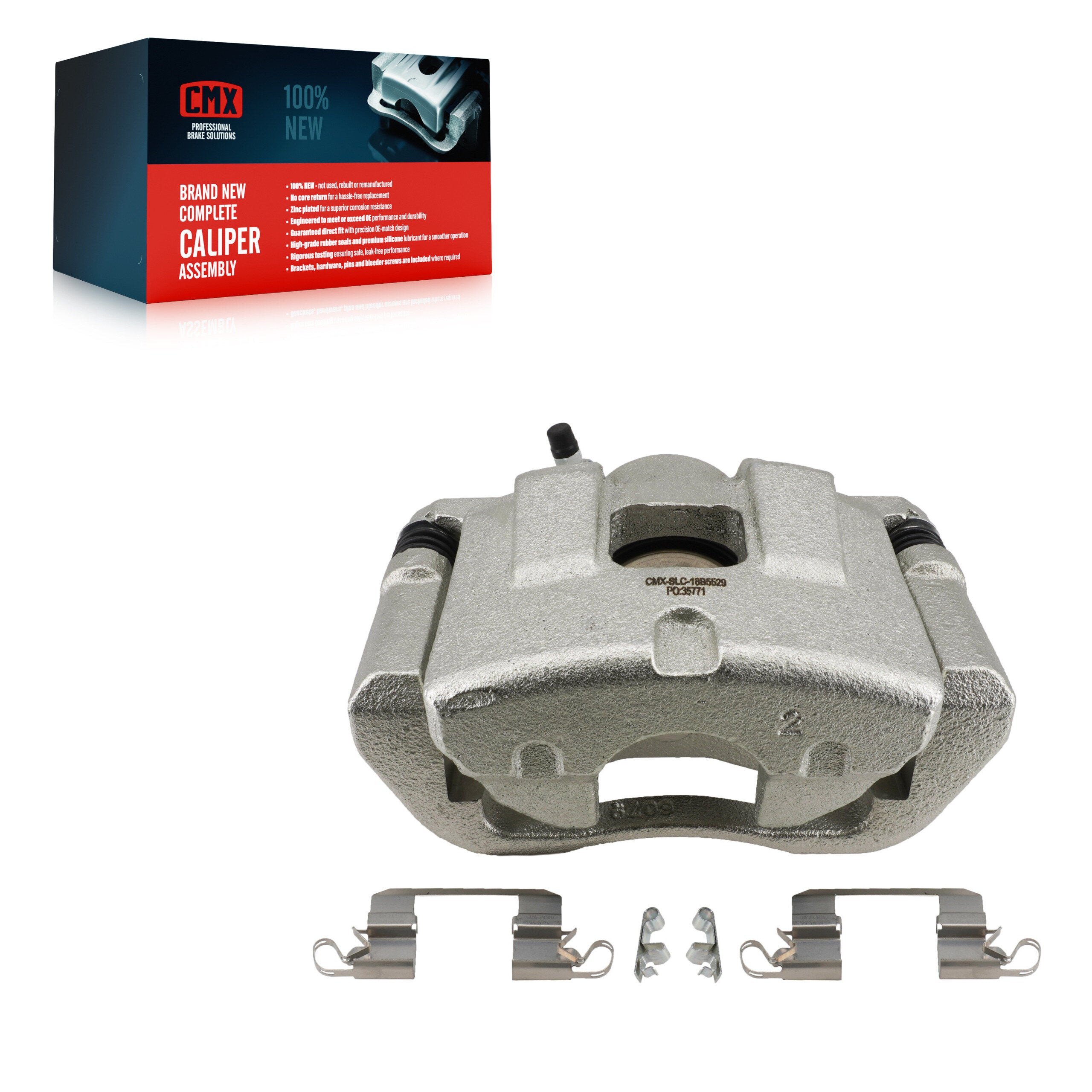 CMX SLC-18B5529 Disc Brake Caliper for 2014-2023 Chrysler 200, Jeep Cherokee - Front Right