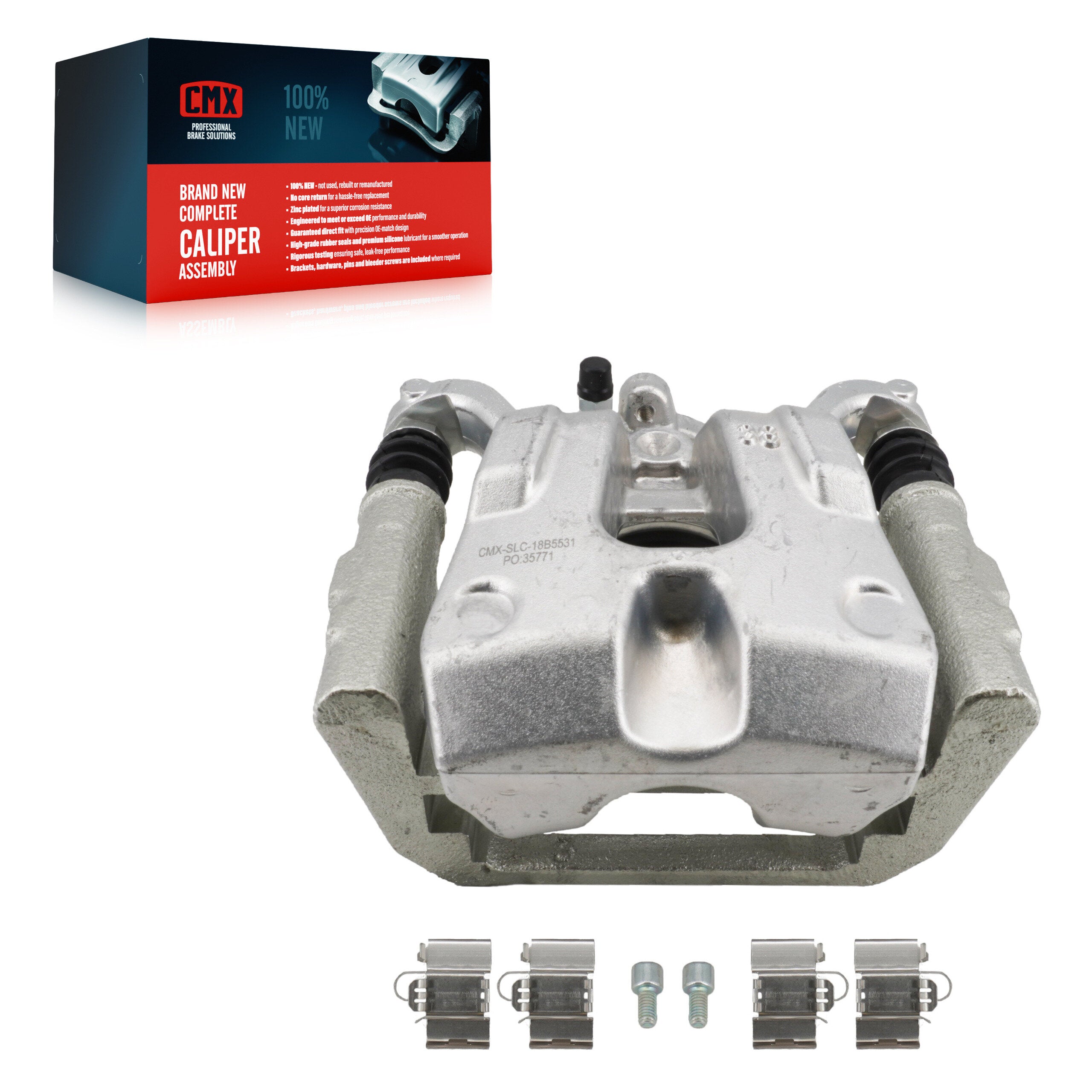 CMX SLC-18B5531 Disc Brake Caliper for 2014-2023 Chrysler 200, Jeep Cherokee - Rear Left