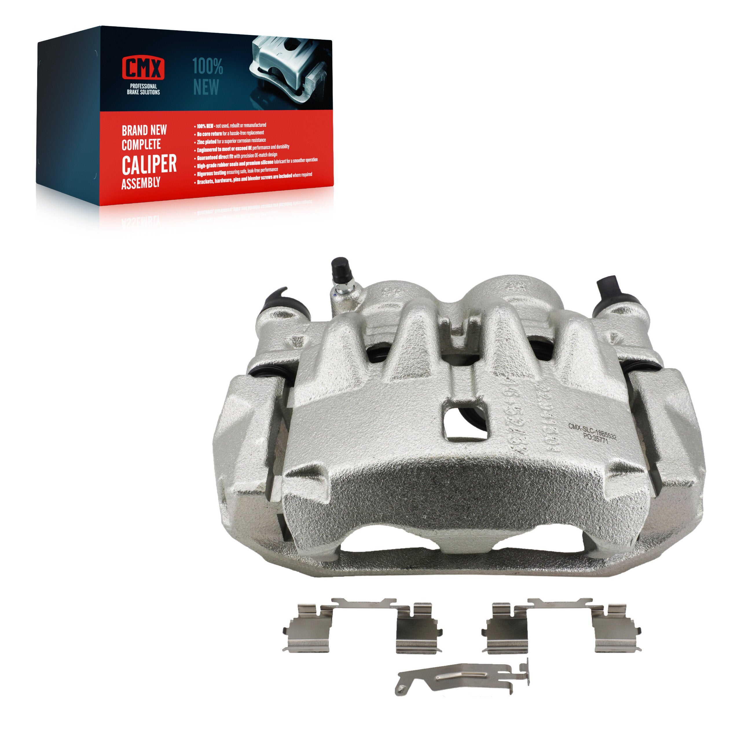 CMX SLC-18B5532 Disc Brake Caliper for 2014-2021 Ram ProMaster 1500, Ram ProMaster 2500, Ram ProMaster 3500 - Front Right