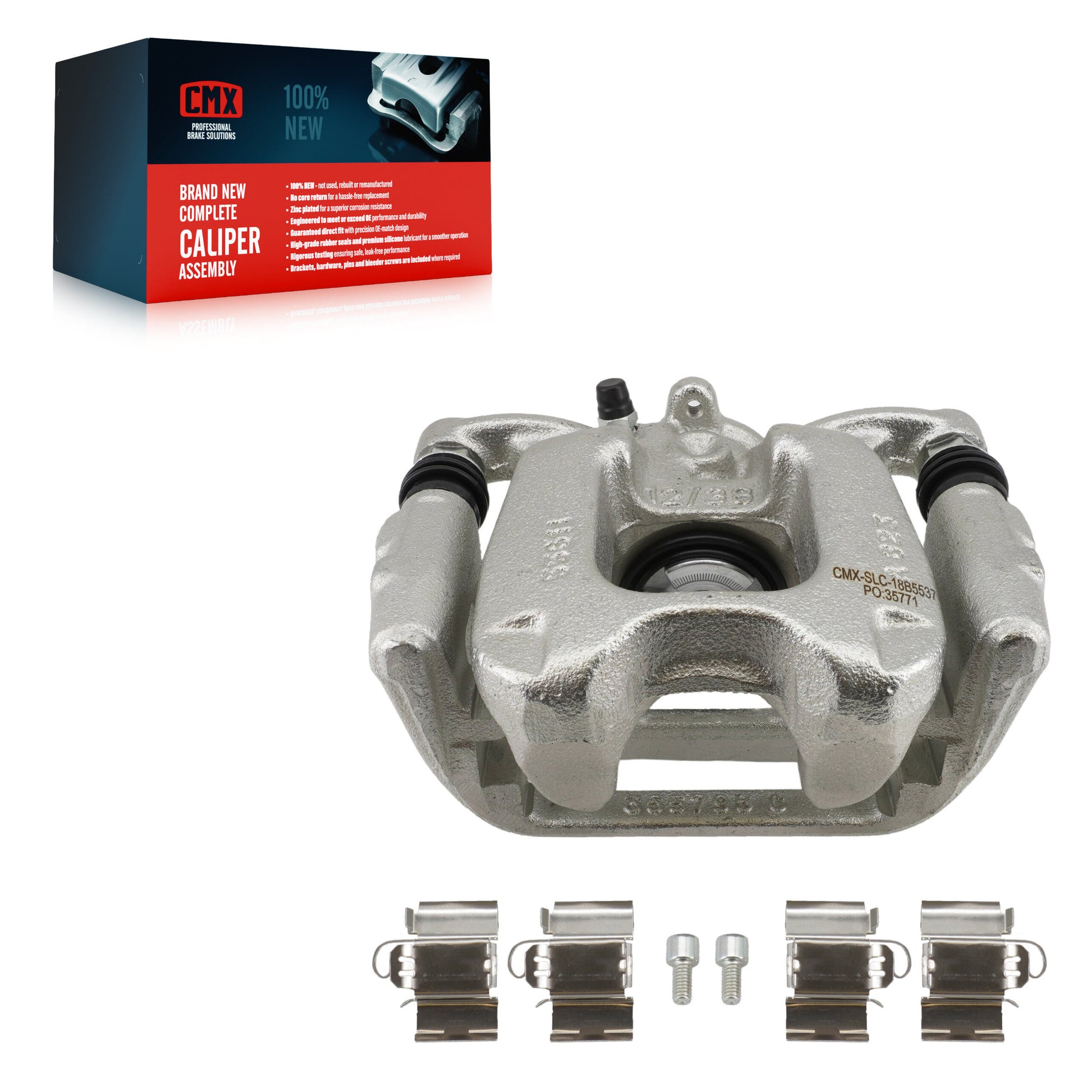 CMX SLC-18B5537 Disc Brake Caliper for 2015-2025 Alfa Romeo Tonale, Dodge Hornet, Jeep Compass - Rear Right