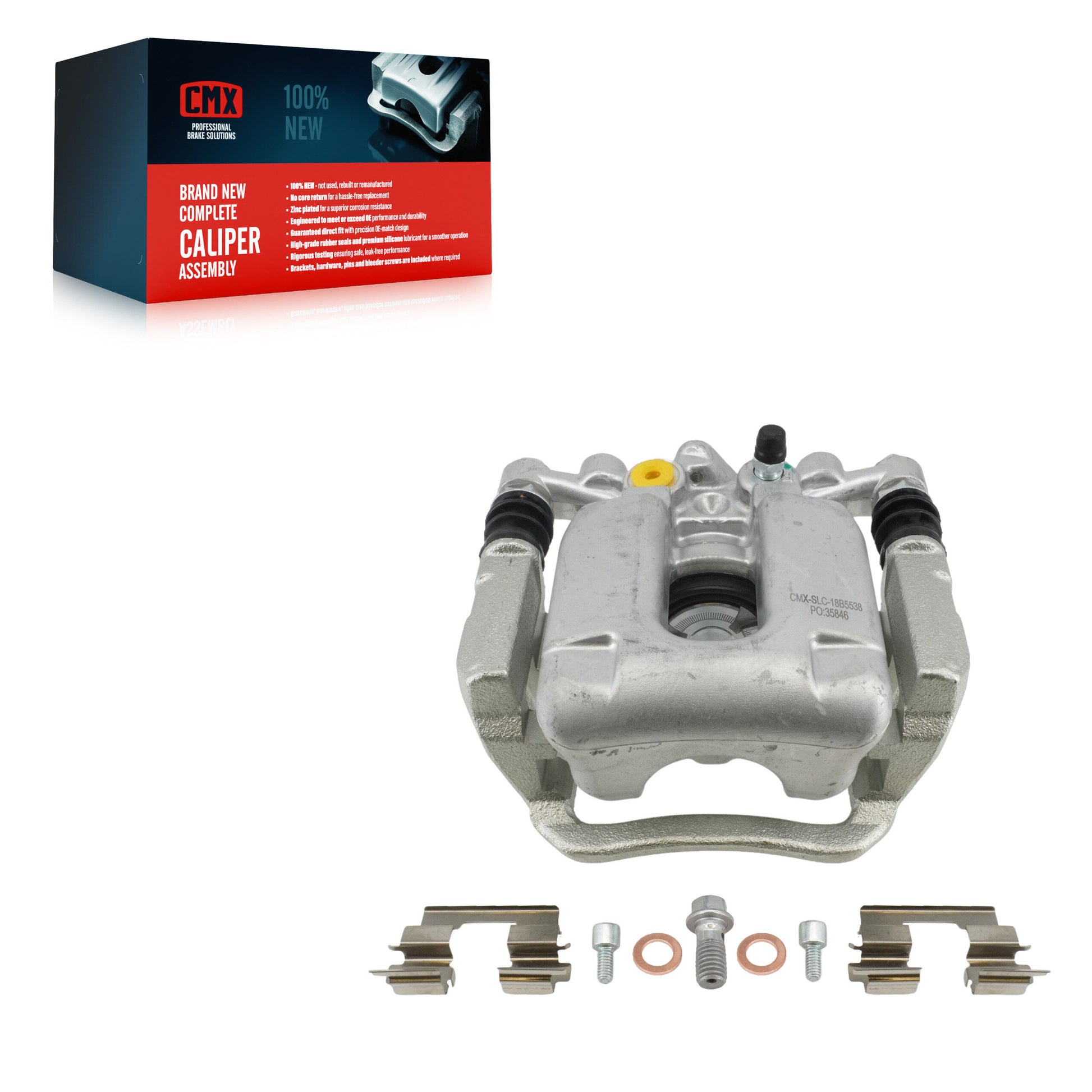 CMX SLC-18B5538 Disc Brake Caliper for 2016-2023 Chevrolet Bolt EUV, Chevrolet Bolt EV, Chevrolet Volt - Rear Right