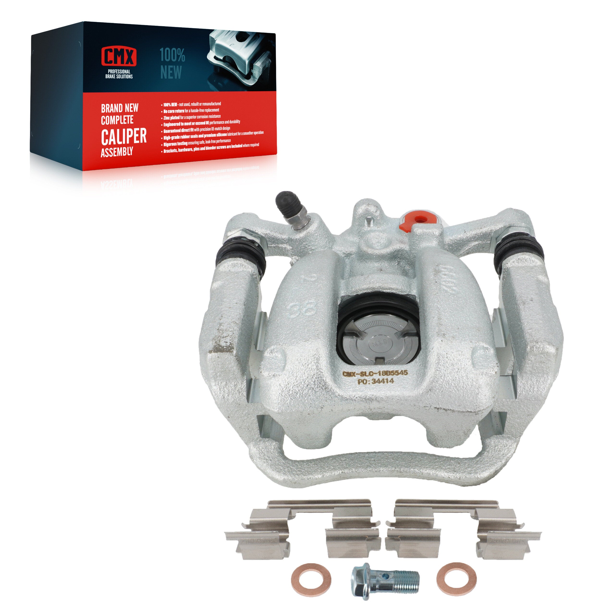 CMX SLC-18B5545 Disc Brake Caliper for 2016-2026 Chevrolet Malibu, Buick Regal Sportback, Buick Regal TourX - Rear Right, Rear Left