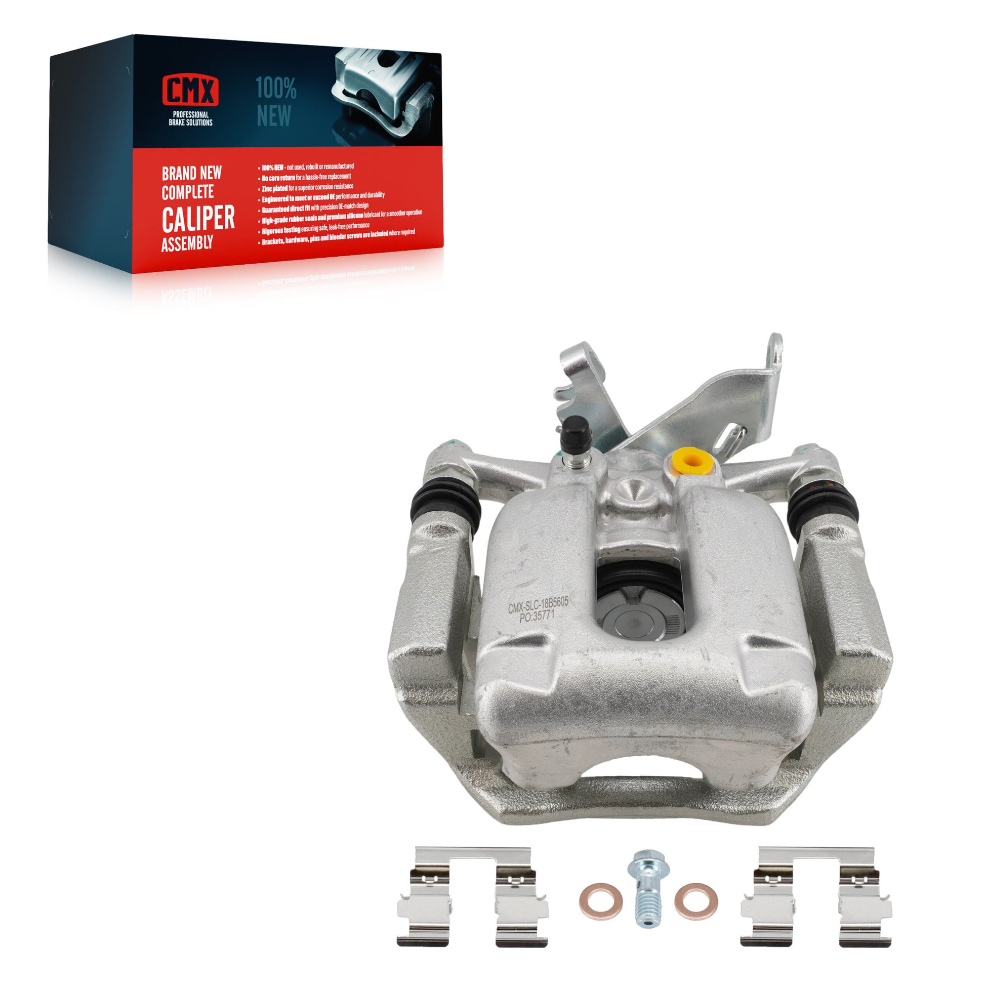 CMX SLC-18B5605 Disc Brake Caliper for 2018-2022 Buick Encore, Chevrolet Trax - Rear Left