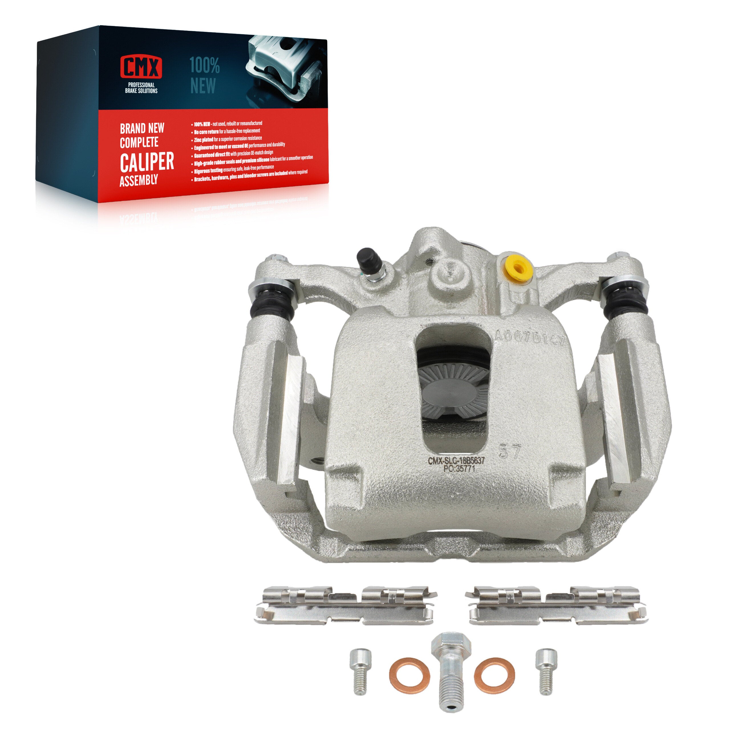CMX SLC-18B5637 Disc Brake Caliper for 2019-2025 Jeep Grand Wagoneer L, Jeep Wagoneer L, Jeep Grand Wagoneer - Rear Left