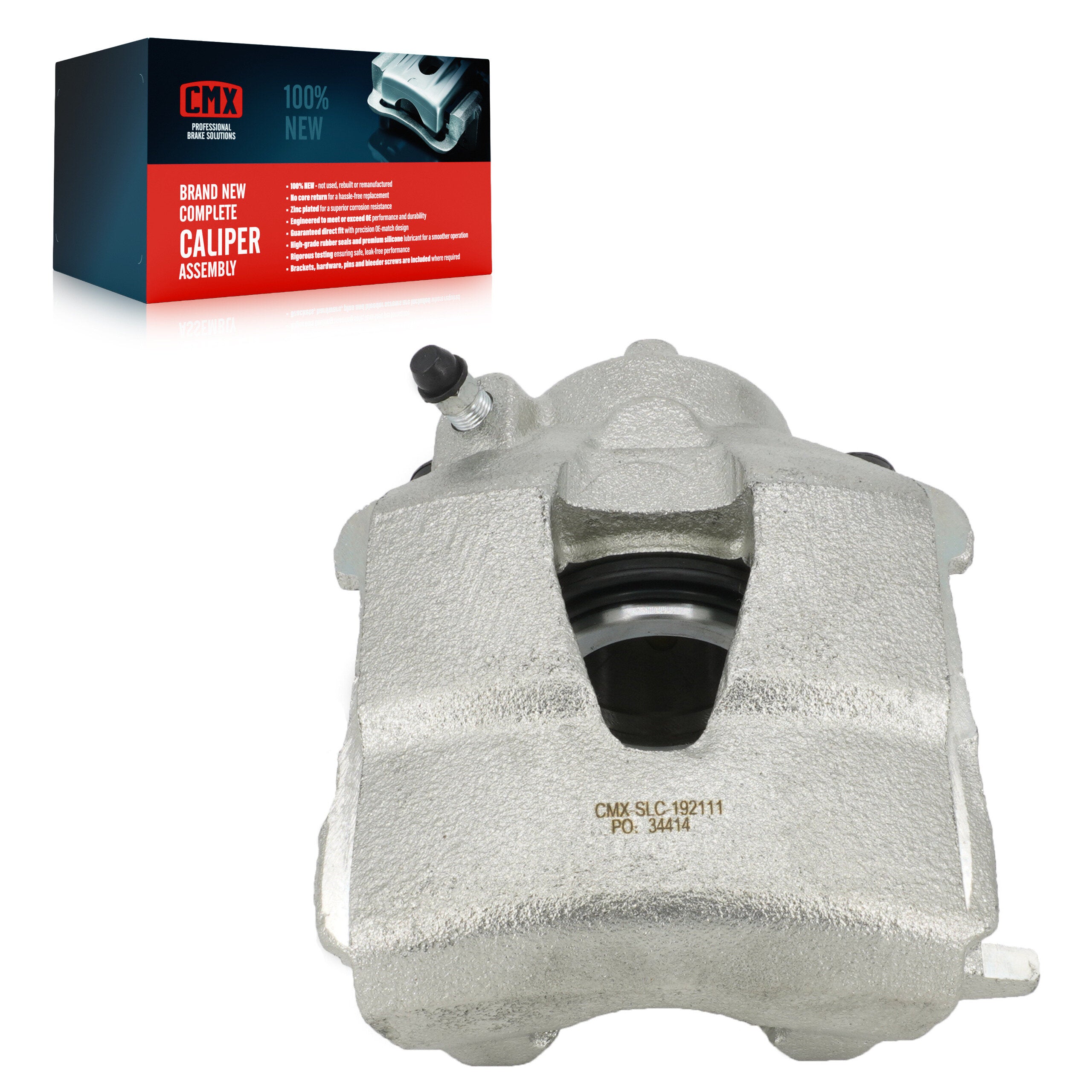 CMX SLC-192111 Disc Brake Caliper for 1998-2015 Volkswagen Jetta, Volkswagen GTI, Volkswagen Golf City - Front Right