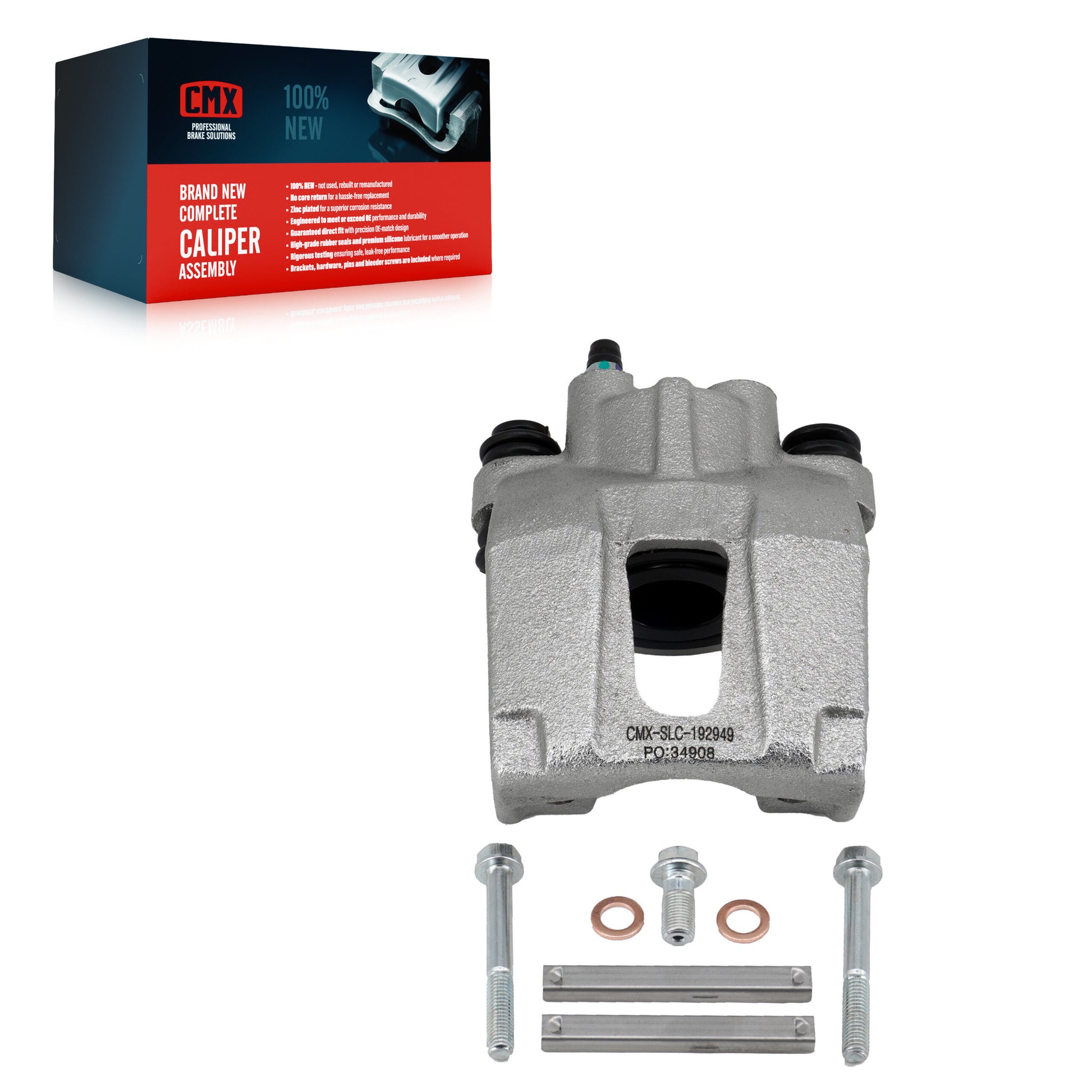 CMX SLC-192949 Disc Brake Caliper for 2004-2015 Nissan Armada, INFINITI QX56, Nissan Pathfinder Armada - Rear Right