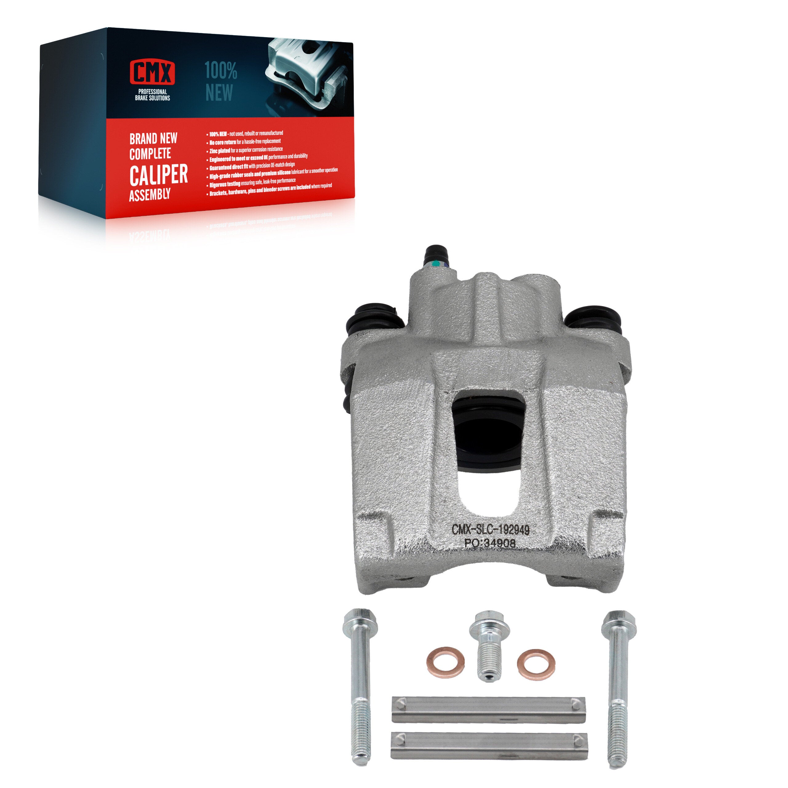 CMX SLC-192949 Disc Brake Caliper for 2004-2015 Nissan Armada, INFINITI QX56, Nissan Pathfinder Armada - Rear Right