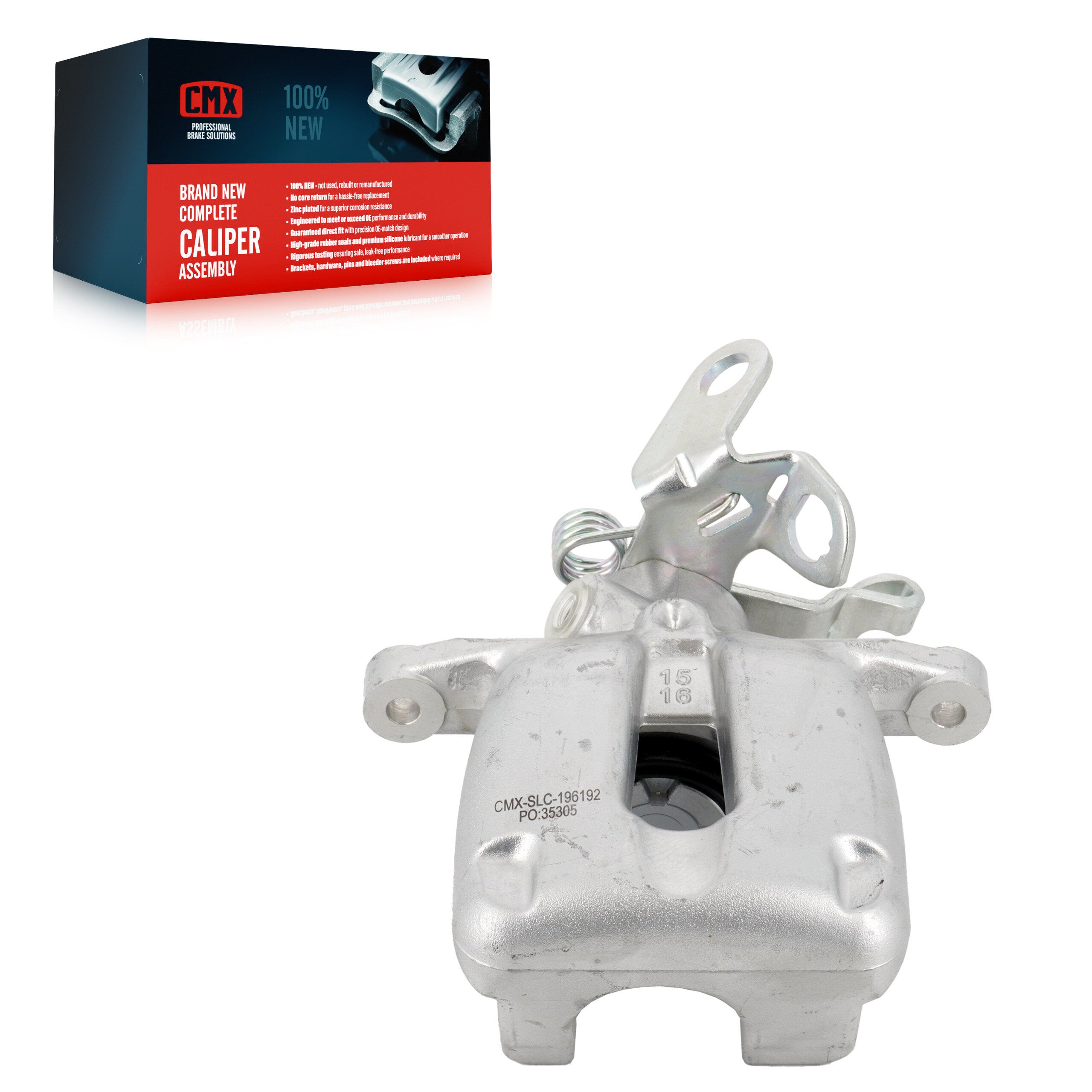CMX SLC-196192 Disc Brake Caliper for 2006-2011 Volkswagen GTI, Volkswagen Jetta, Audi A3 - Rear Left