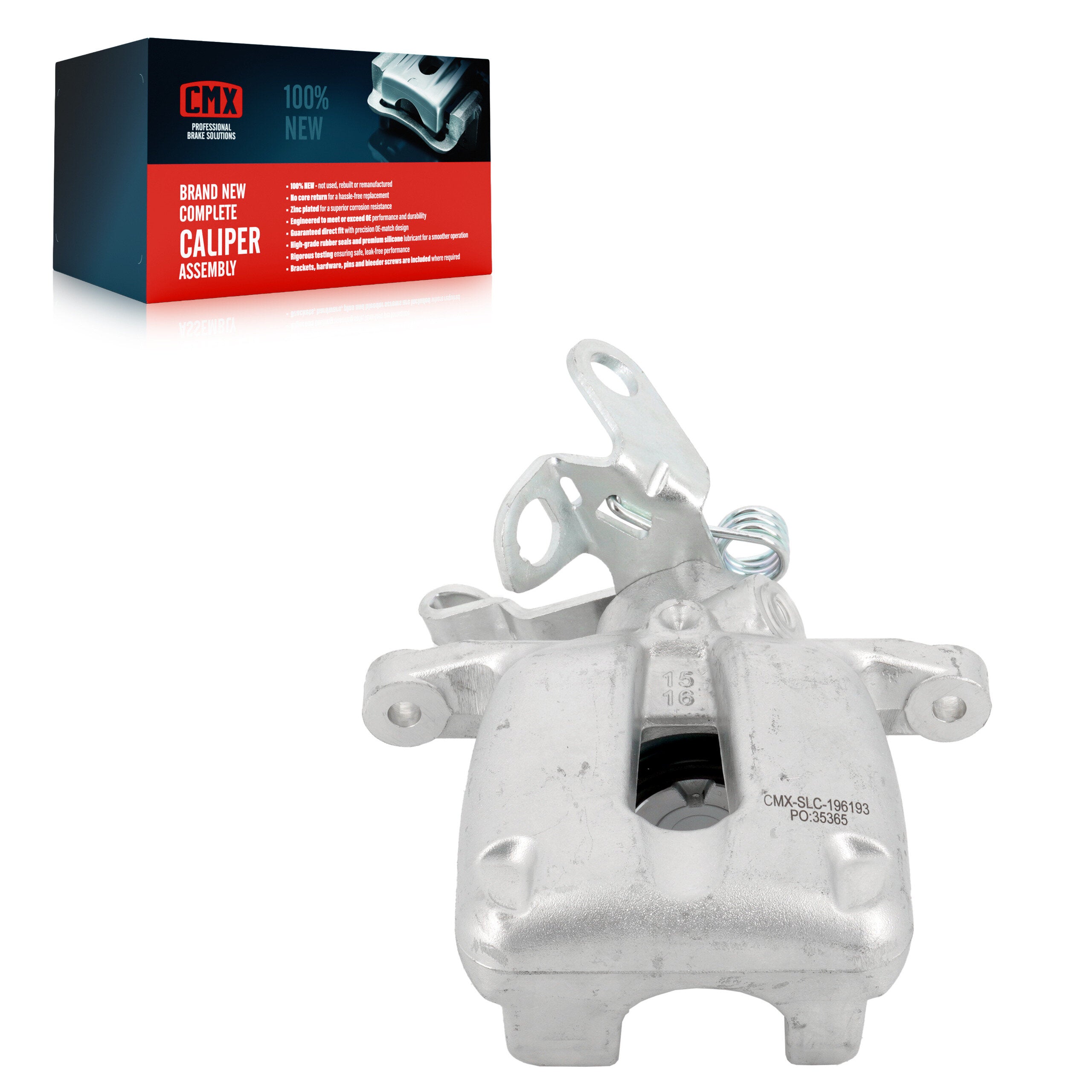 CMX SLC-196193 Disc Brake Caliper for 2006-2011 Volkswagen GTI, Volkswagen Jetta, Audi A3 - Rear Right