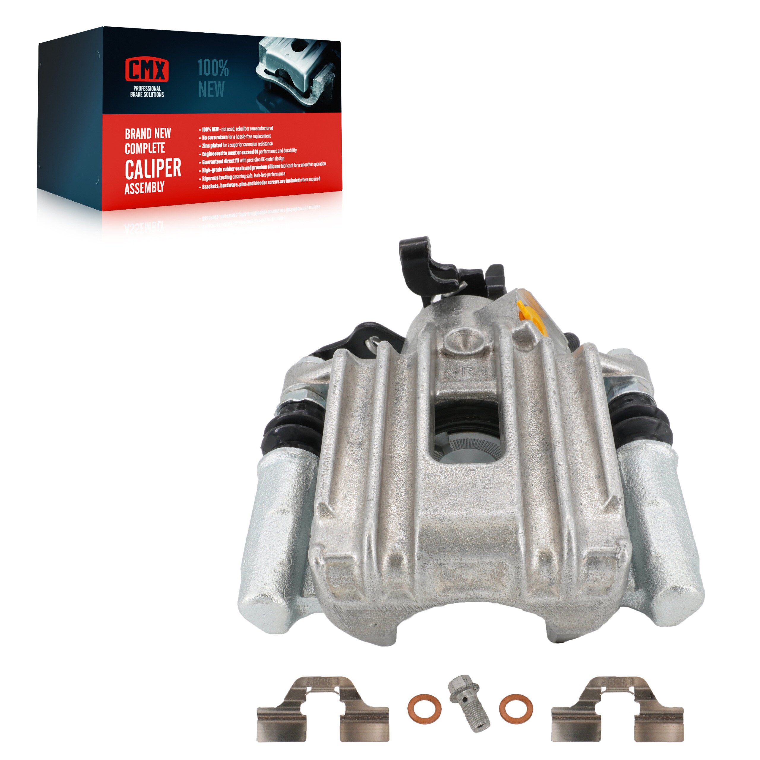 CMX SLC-19B2574 Disc Brake Caliper for 1999-2009 Volkswagen Jetta City, Volkswagen Jetta, Audi TT Quattro - Rear Right