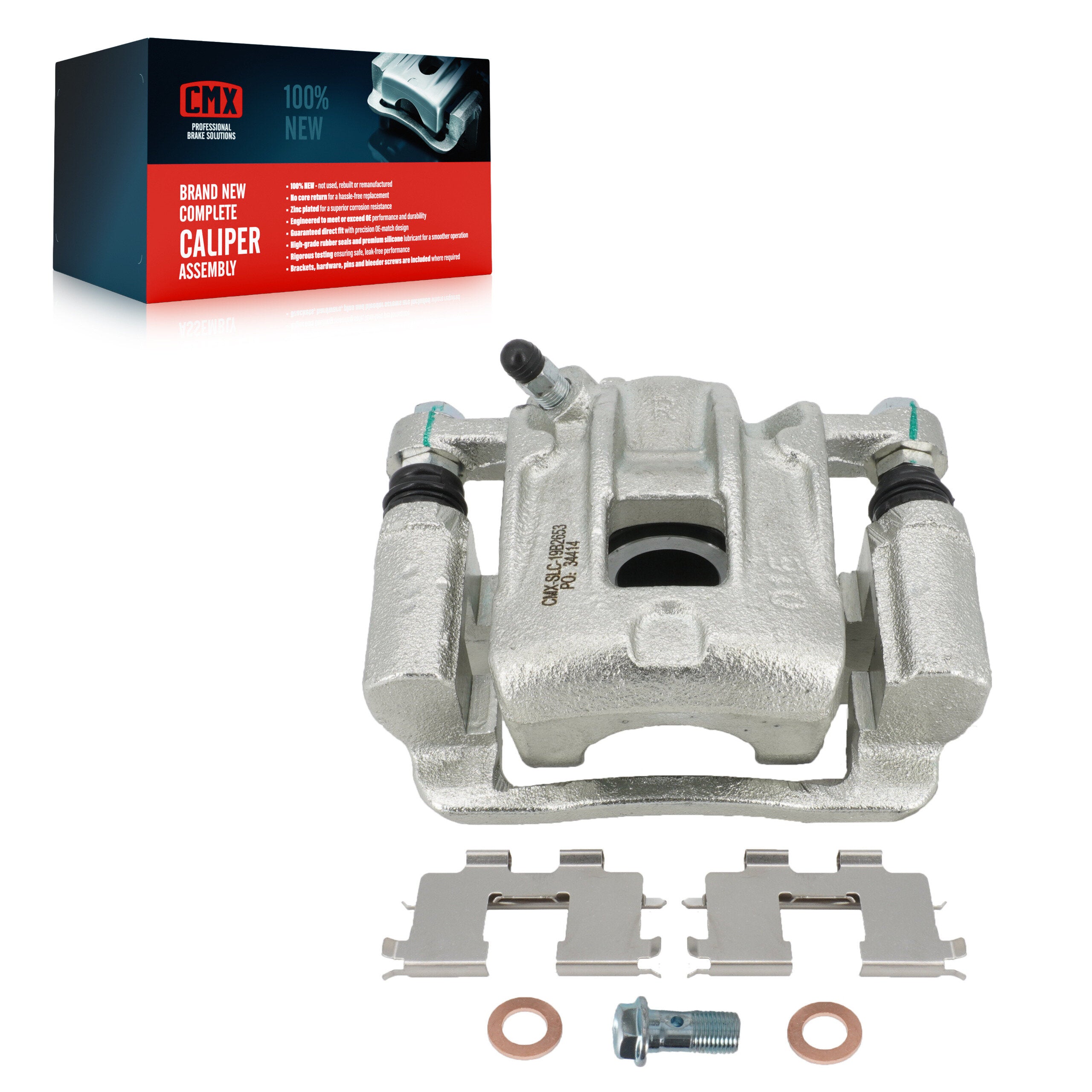 CMX SLC-19B2653 Disc Brake Caliper for 2001-2006 Hyundai Santa Fe - Rear Right