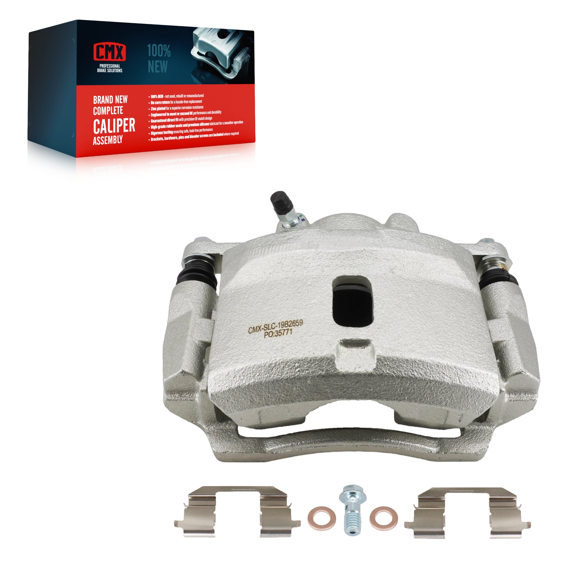 CMX SLC-19B2659 Disc Brake Caliper for 2001-2005 Honda Civic, Acura EL - Front Left