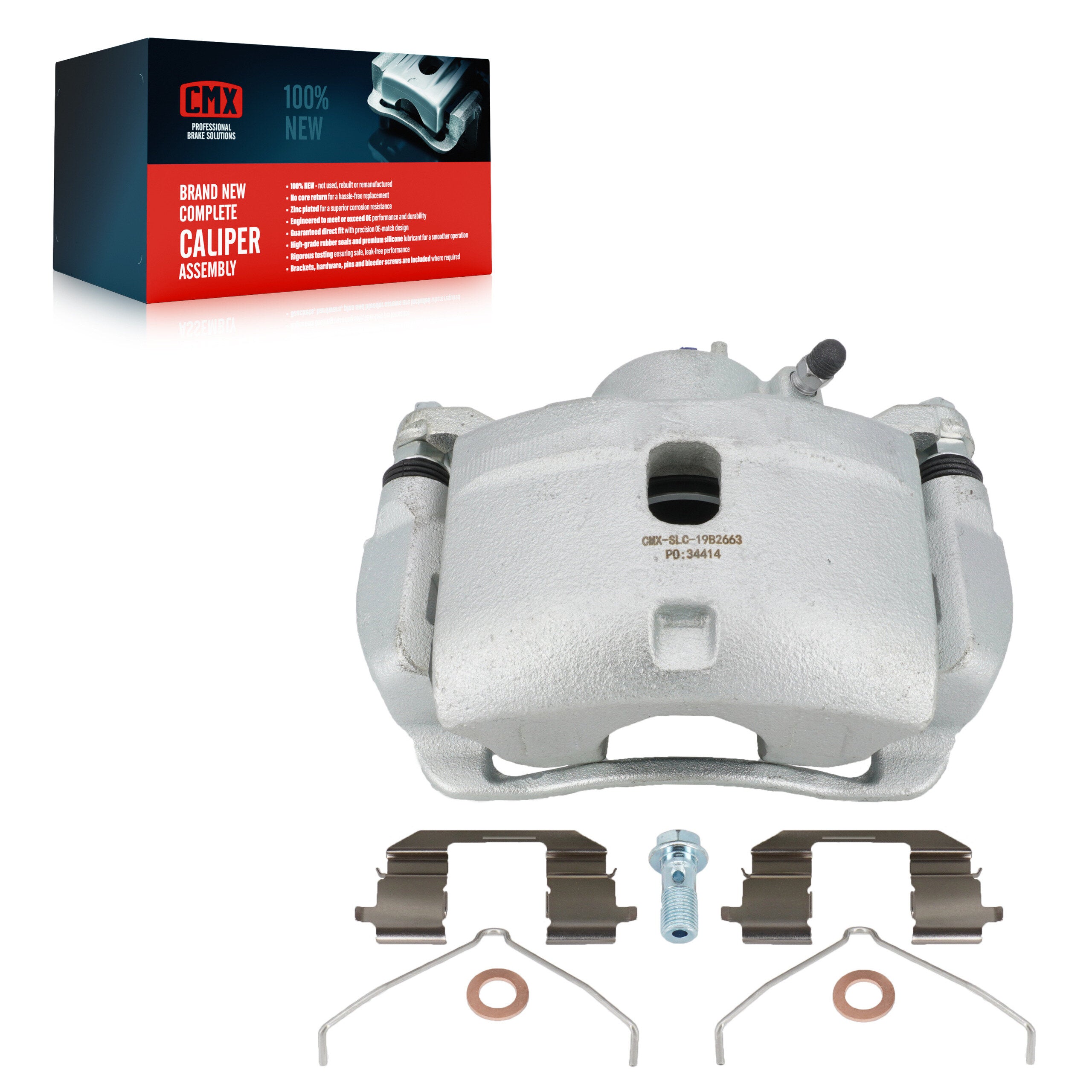 CMX SLC-19B2662 Disc Brake Caliper for 2002-2011 Honda Element, Honda CR-V - Front Right