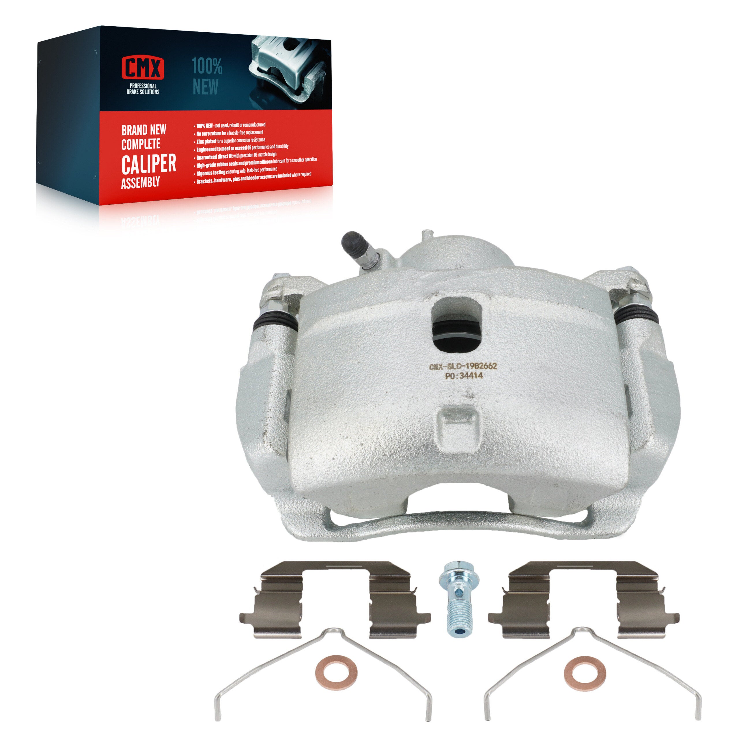 CMX SLC-19B2663 Disc Brake Caliper for 2002-2011 Honda Element, Honda CR-V - Front Left