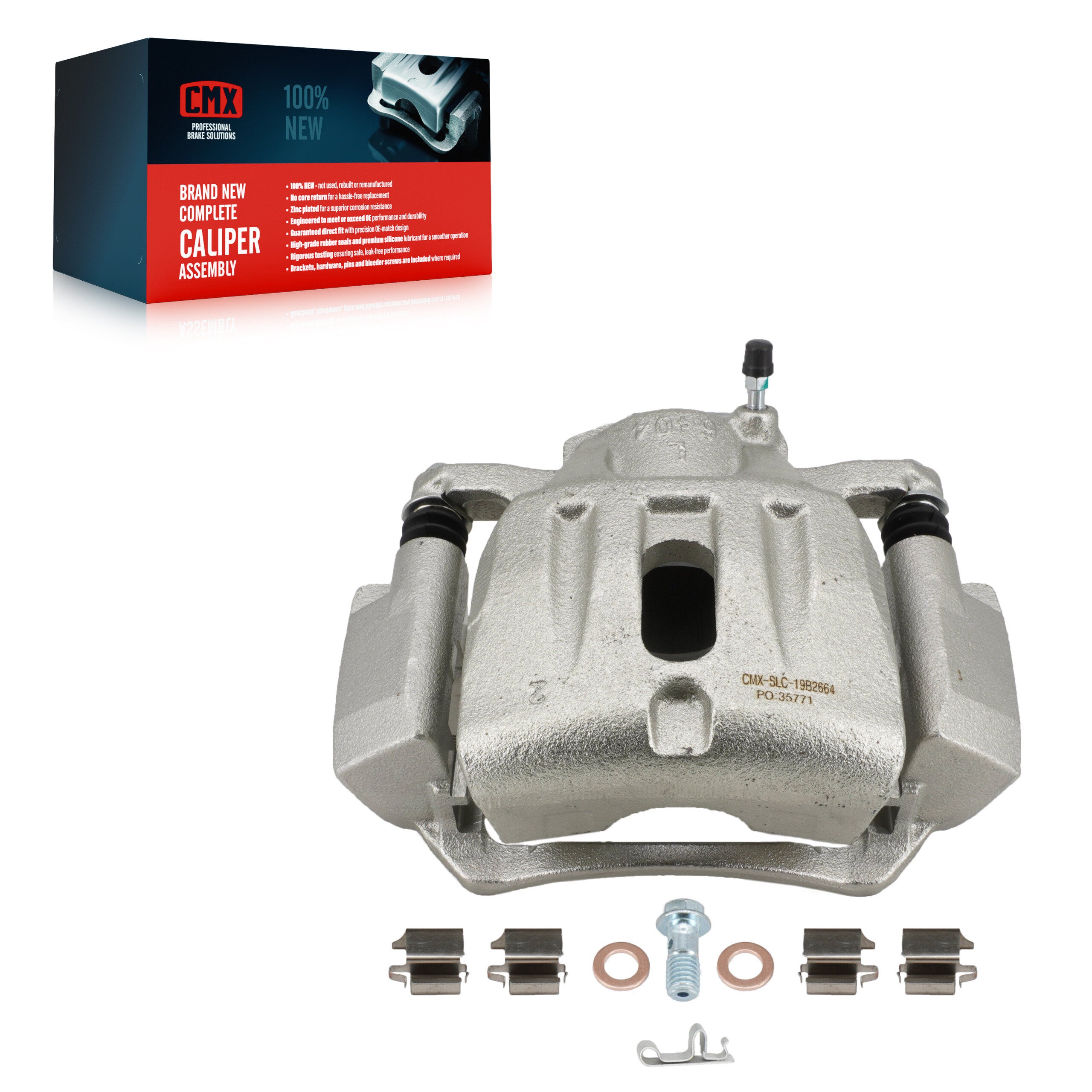 CMX SLC-19B2664 Disc Brake Caliper for 2001-2007 Toyota Highlander - Front Left
