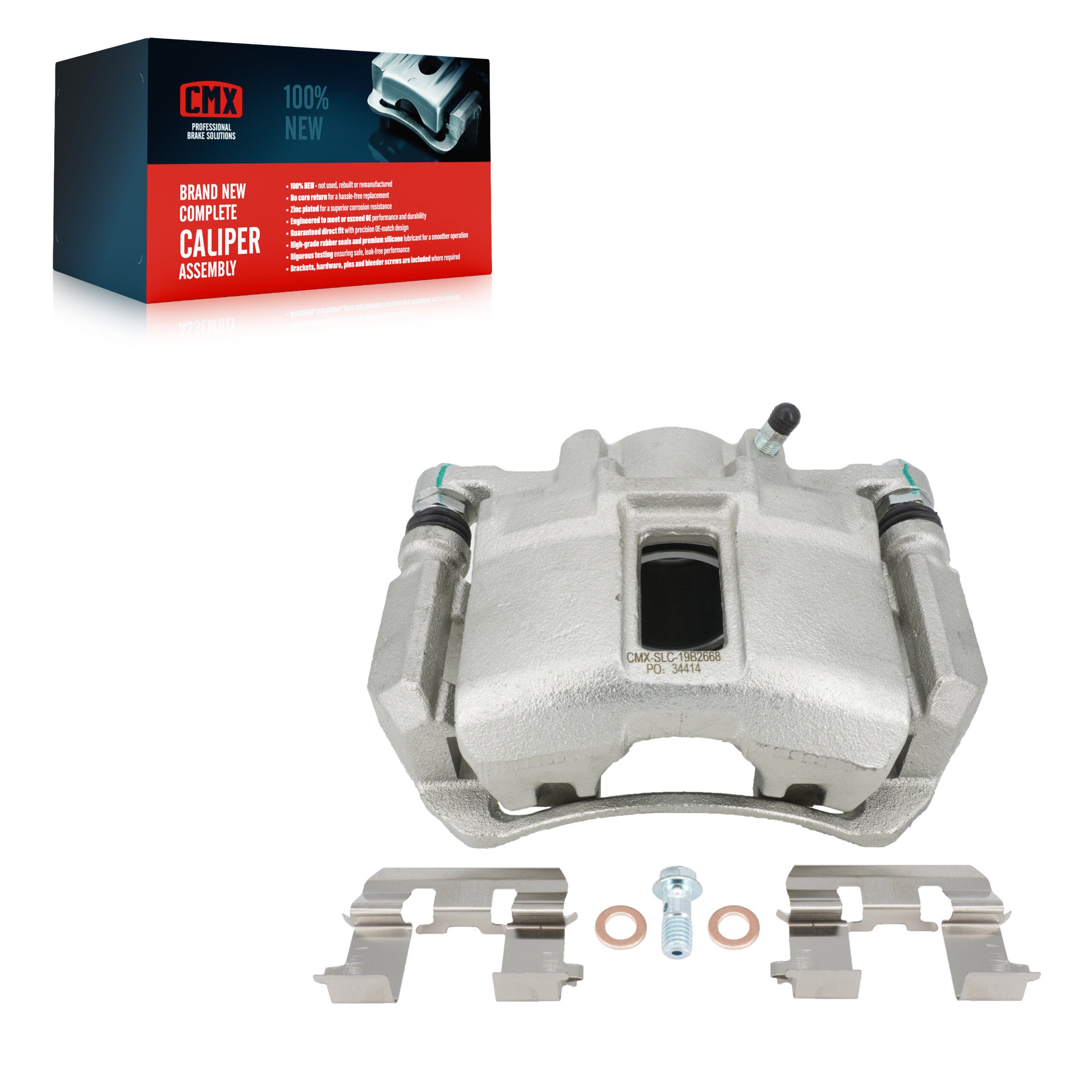 CMX SLC-19B2668 Disc Brake Caliper for 2003-2007 Honda Accord - Front Left
