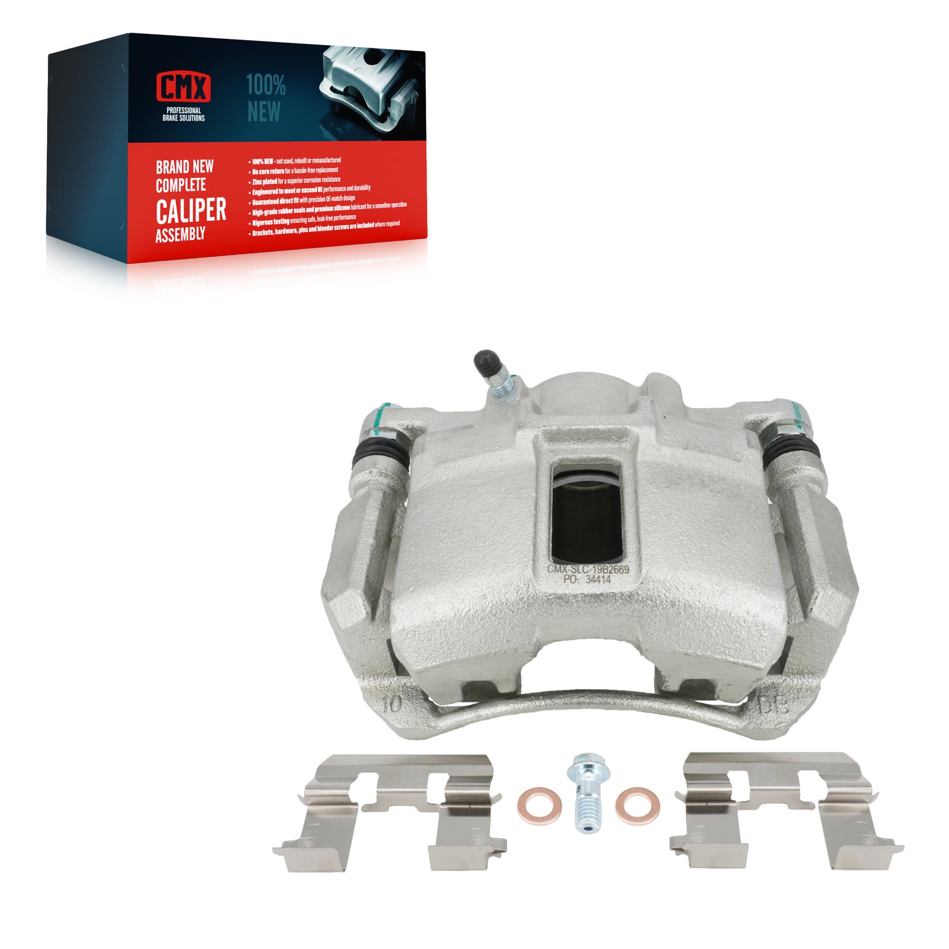 CMX SLC-19B2669 Disc Brake Caliper for 2003-2007 Honda Accord - Front Right