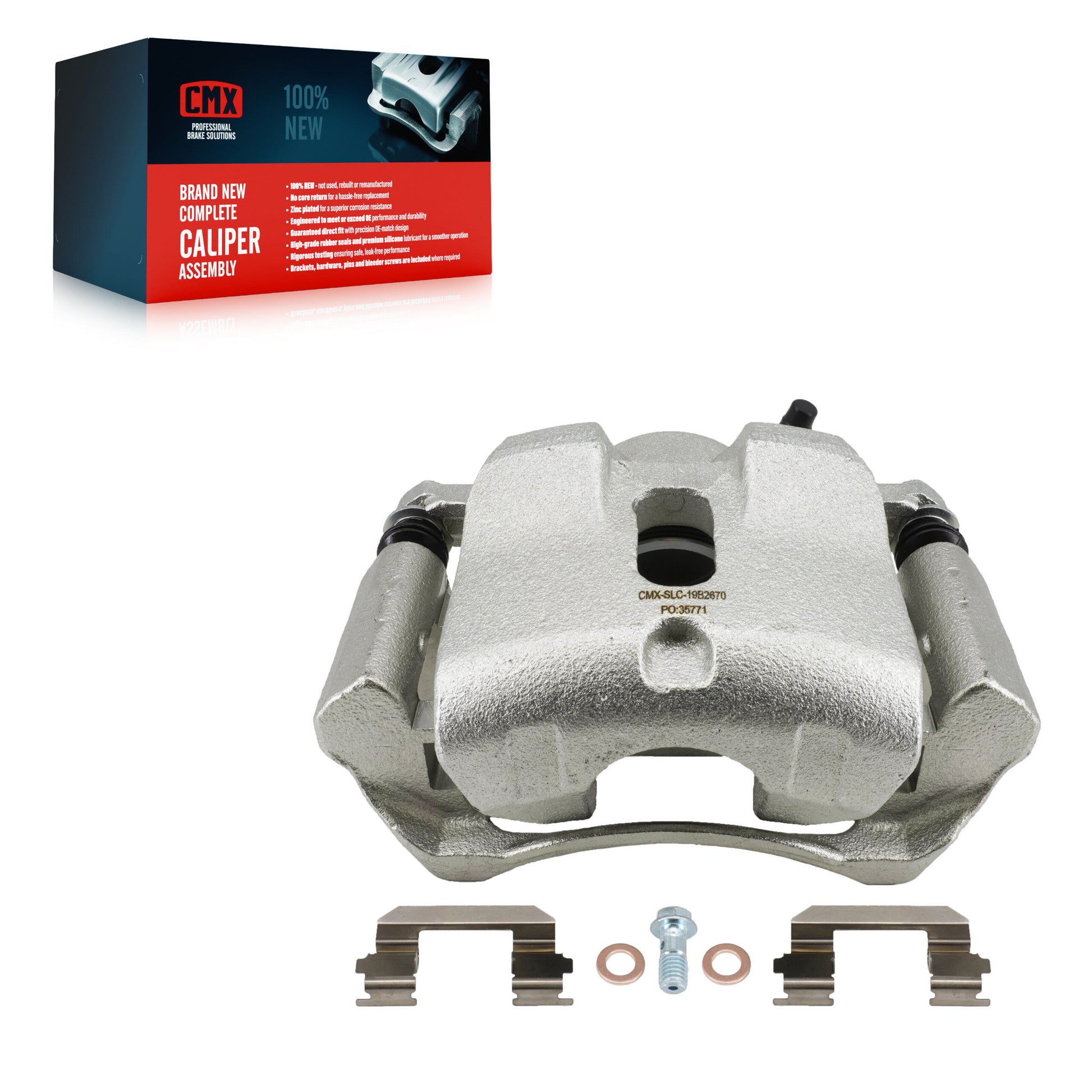 CMX SLC-19B2670 Disc Brake Caliper for 2003-2008 Honda Pilot - Front Left