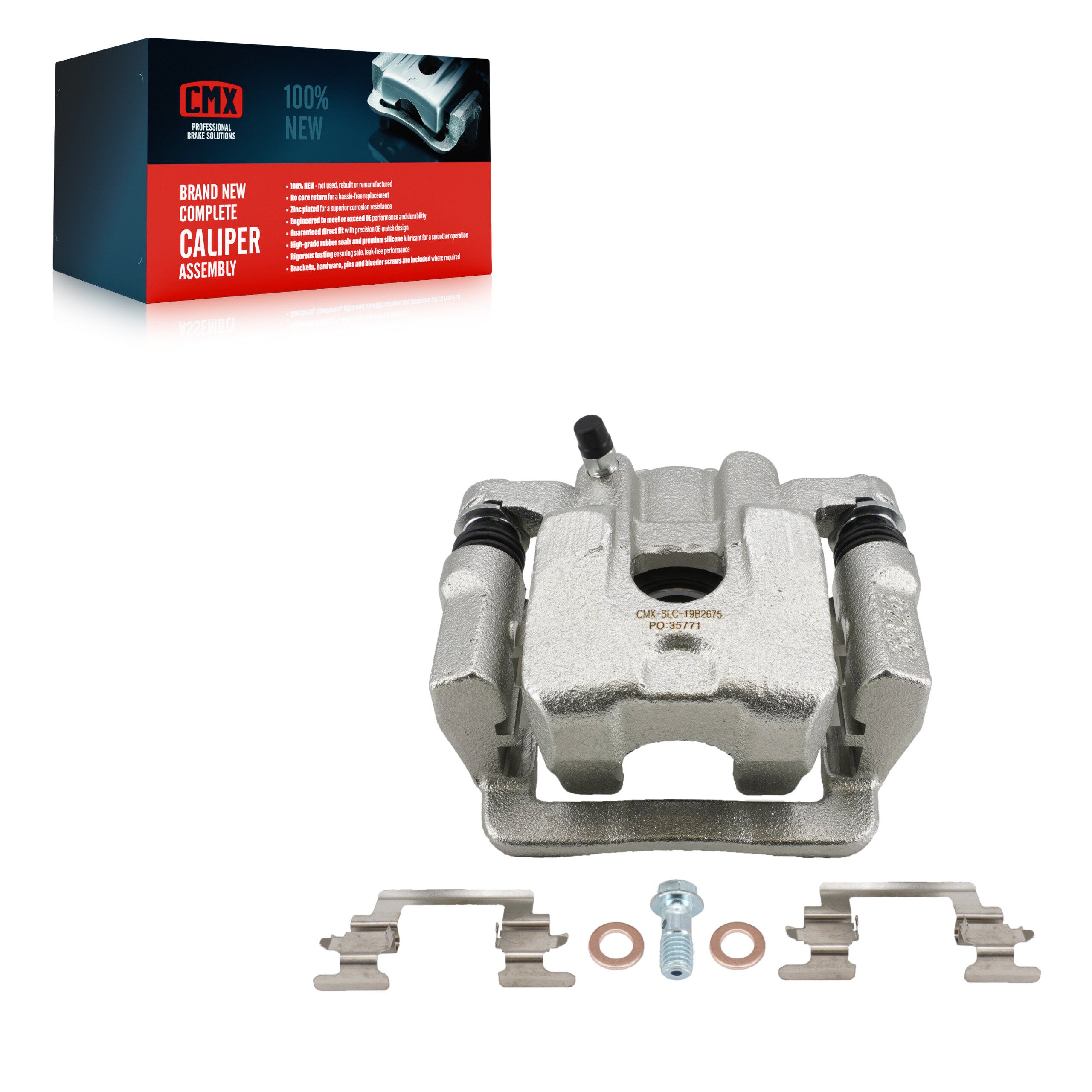 CMX SLC-19B2675 Disc Brake Caliper for 2001-2008 Honda Pilot, Acura MDX - Rear Left