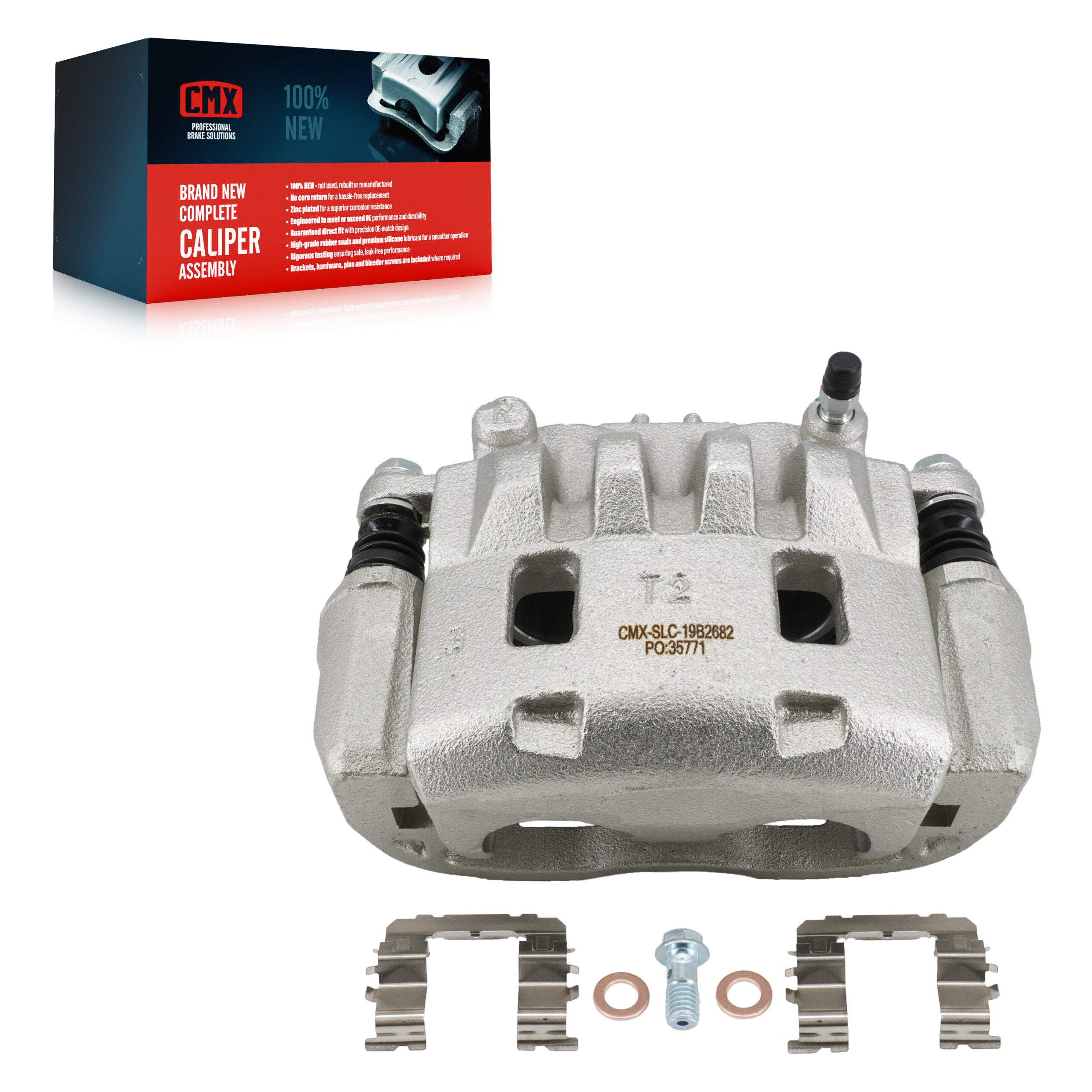CMX SLC-19B2682 Disc Brake Caliper for 2002-2016 Subaru Impreza, Saab 9-2X, Subaru Legacy - Front Right