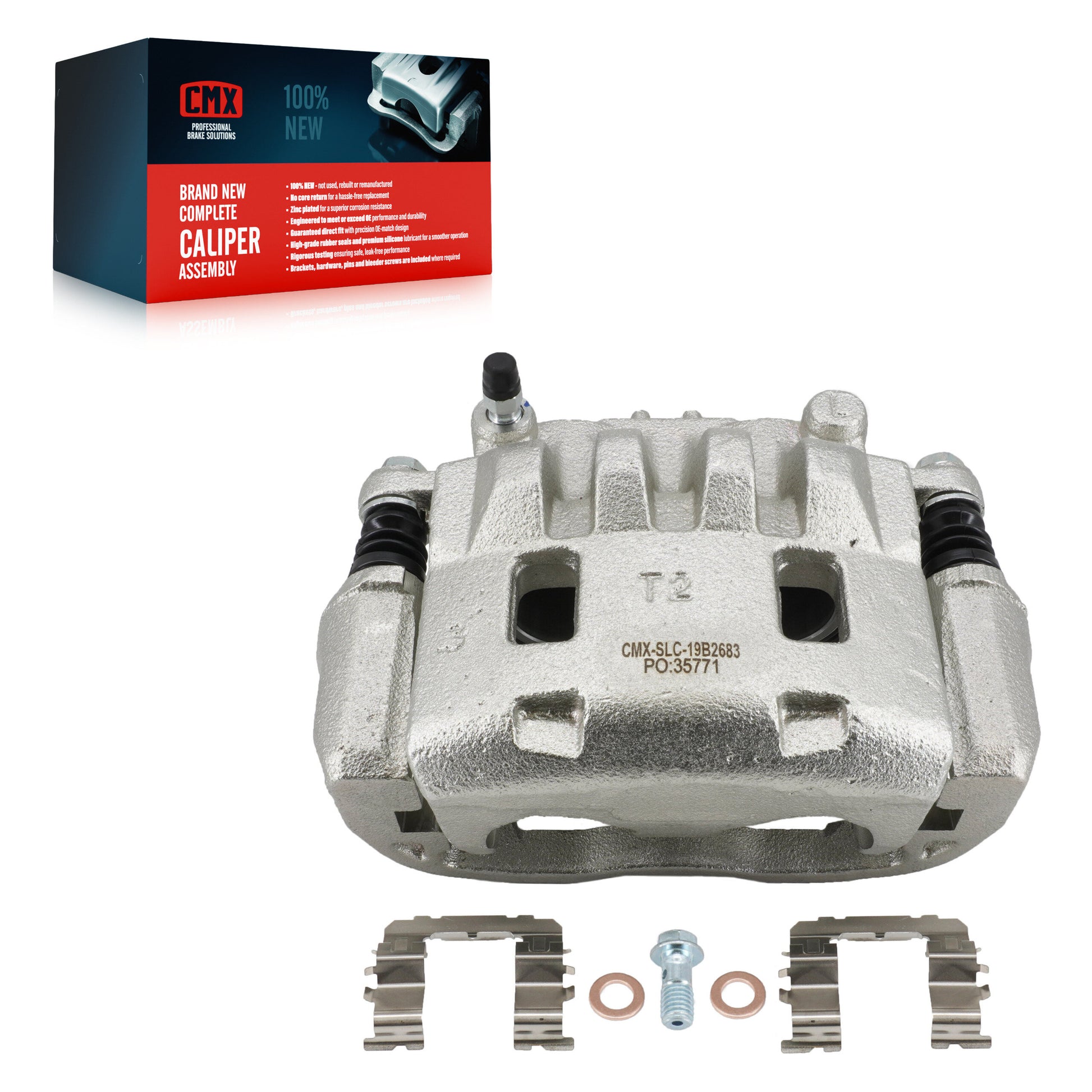 CMX SLC-19B2683 Disc Brake Caliper for 2002-2016 Subaru Impreza, Saab 9-2X, Subaru Legacy - Front Left