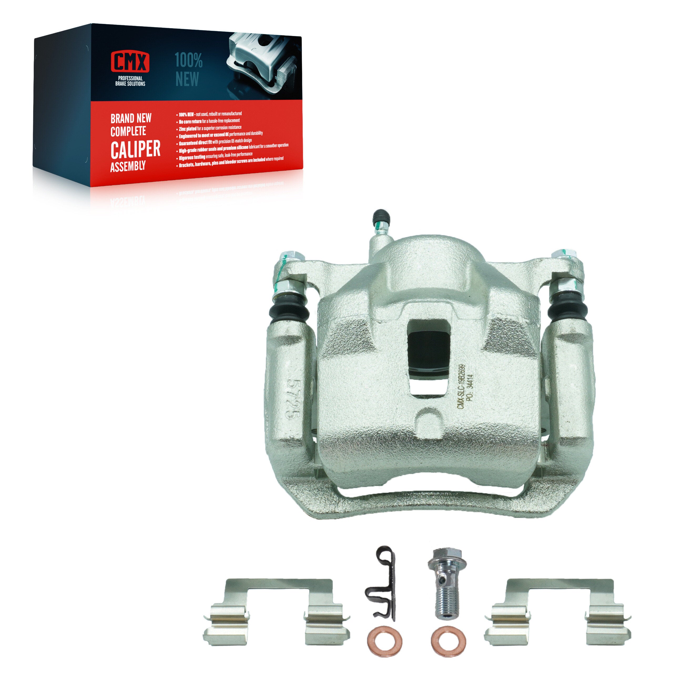 CMX SLC-19B2699 Disc Brake Caliper for 2003-2008 Pontiac Vibe, Toyota Corolla, Toyota Matrix - Front Right