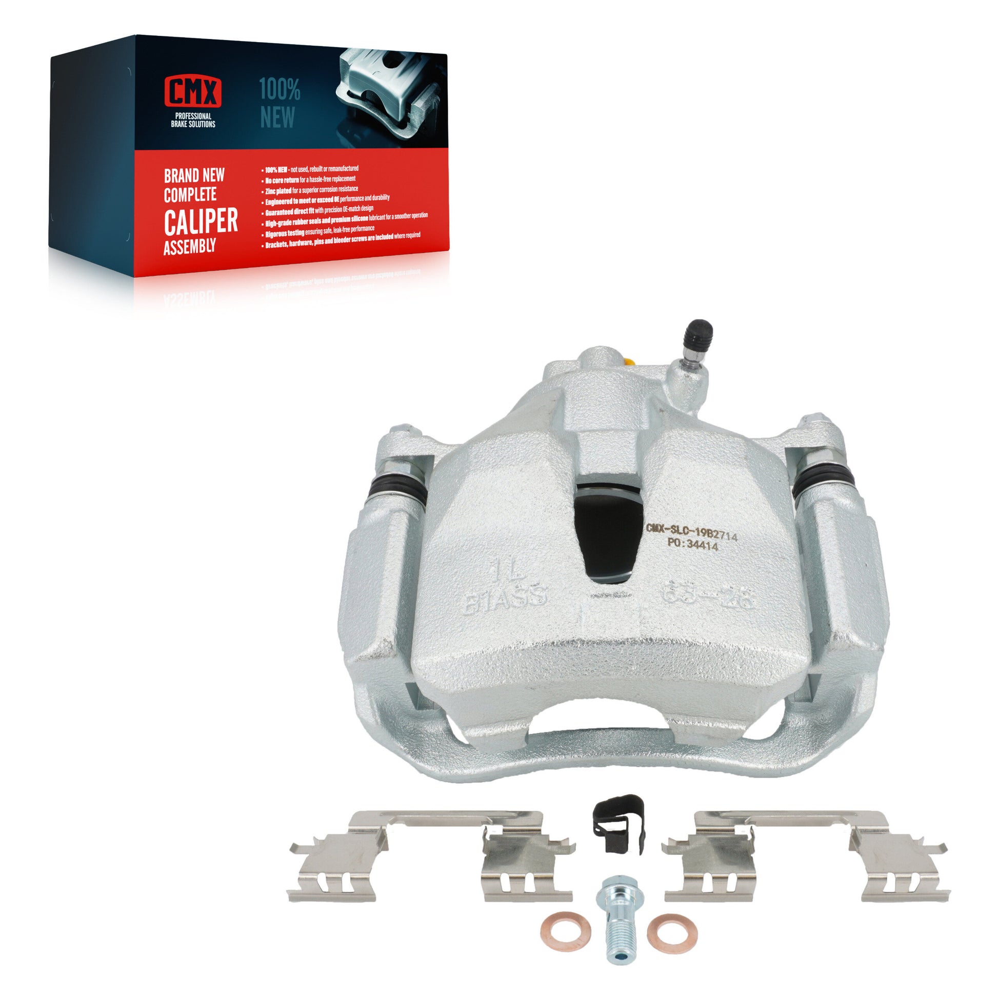 CMX SLC-19B2714 Disc Brake Caliper for 2004-2010 Toyota Avalon, Toyota Camry, Toyota Sienna - Front Left
