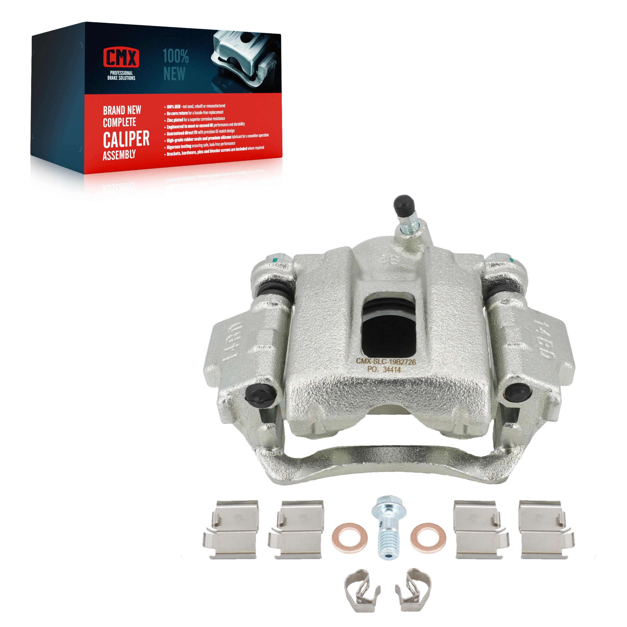 CMX SLC-19B2726 Disc Brake Caliper for 2003-2014 Toyota FJ Cruiser, Toyota 4Runner - Rear Right