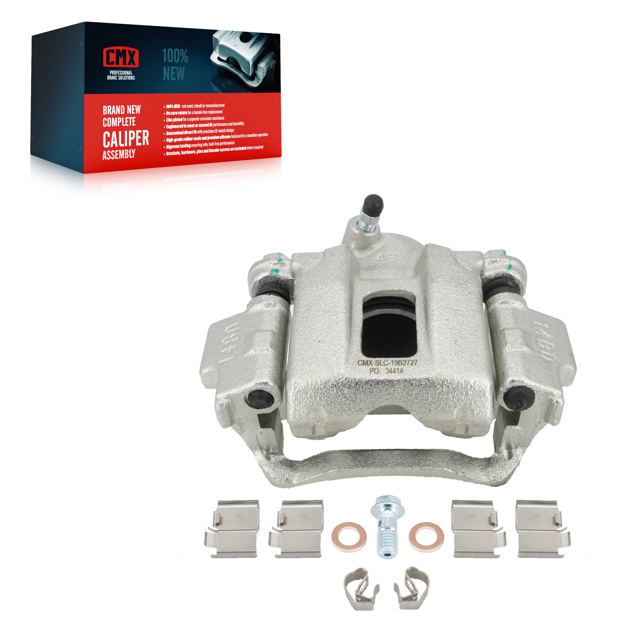 CMX SLC-19B2727 Disc Brake Caliper for 2003-2014 Toyota FJ Cruiser, Toyota 4Runner - Rear Left