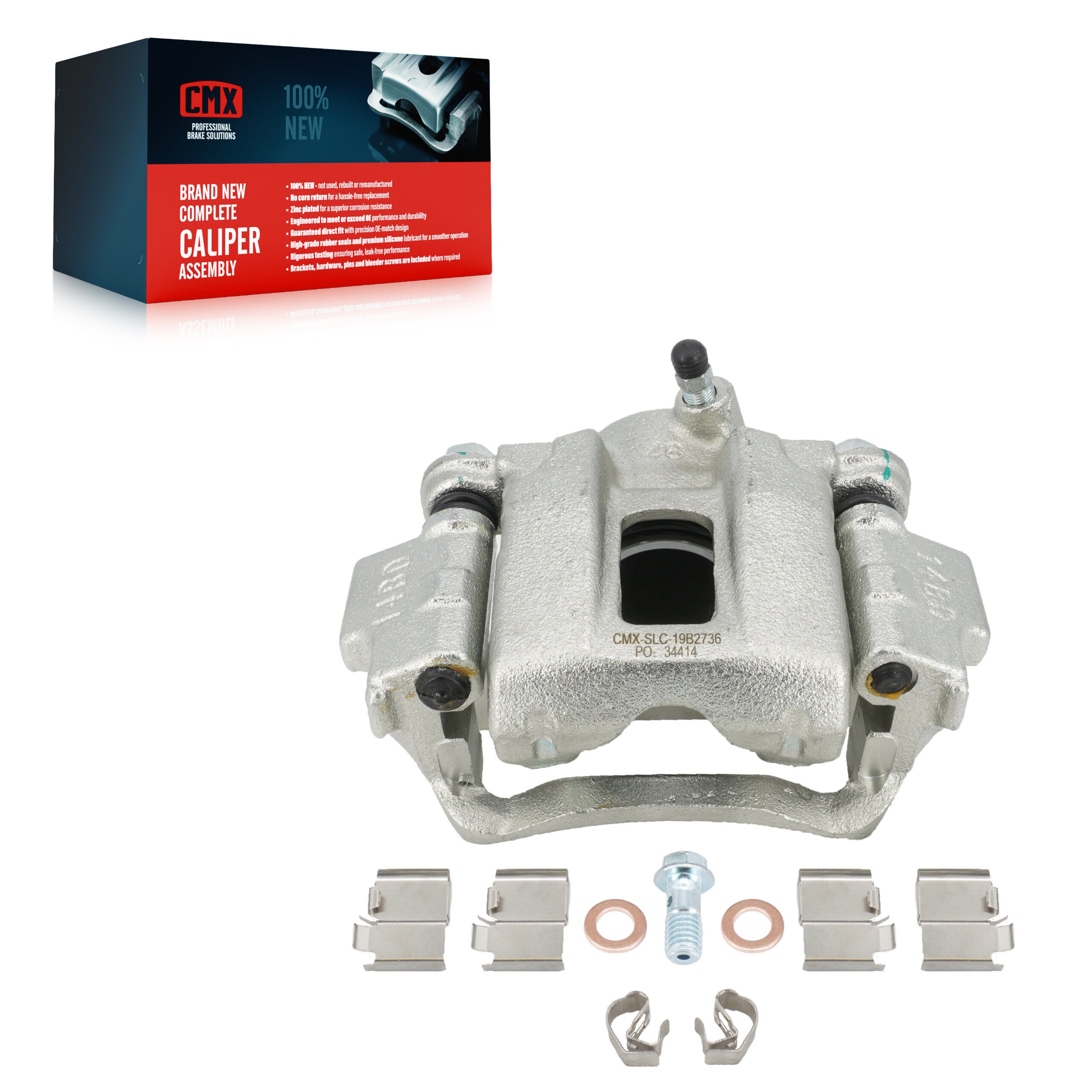 CMX SLC-19B2736 Disc Brake Caliper for 2001-2023 Lexus GX460, Toyota 4Runner, Lexus GX470 - Rear Right