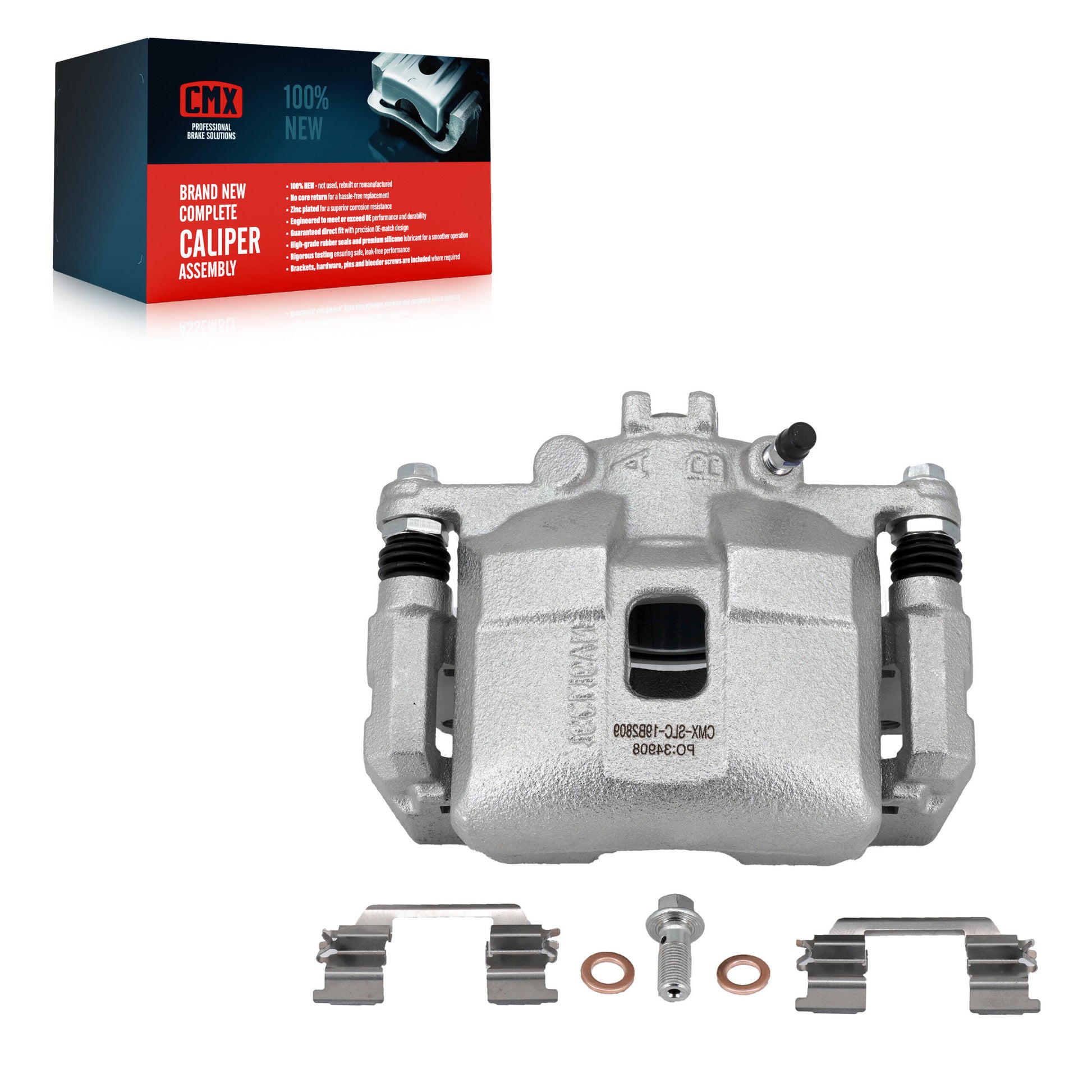 CMX SLC-19B2808 Disc Brake Caliper for 2000-2011 Honda Civic, Acura RSX, Honda S2000 - Front Left, Front Right