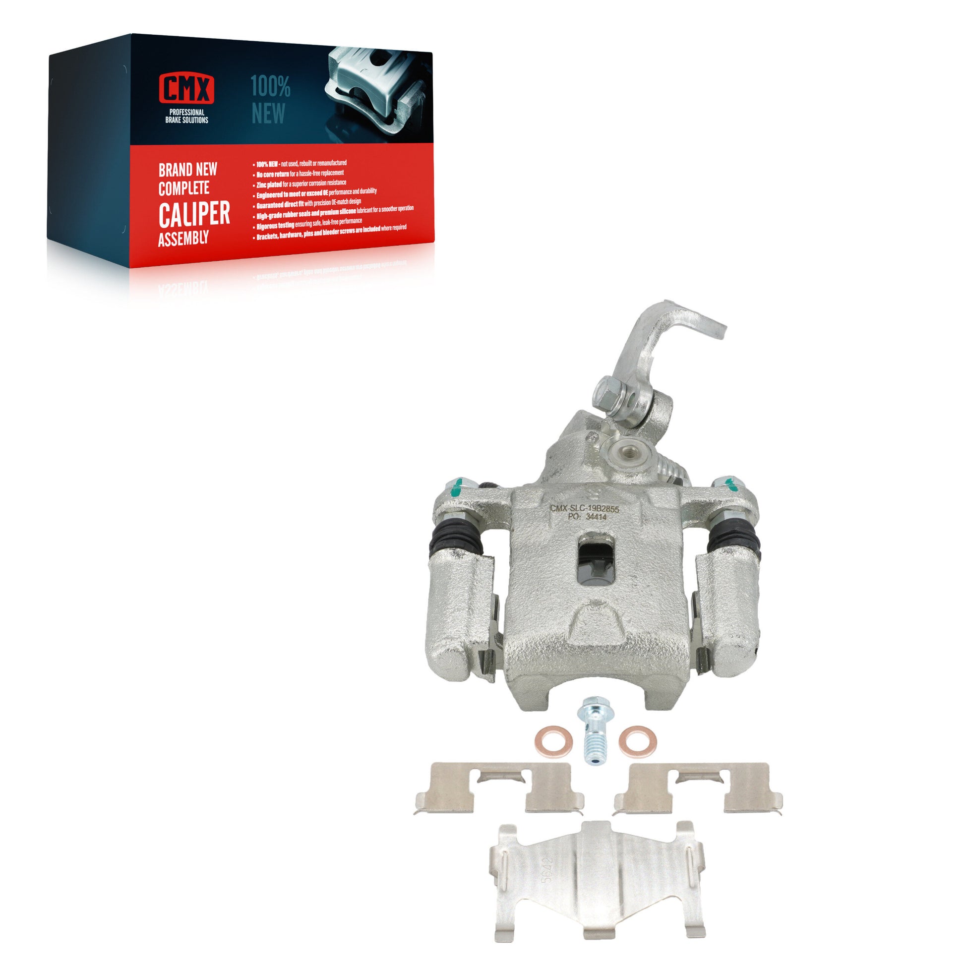 CMX SLC-19B2855 Disc Brake Caliper for 2001-2005 Kia Spectra, Kia Spectra5, Hyundai Tiburon - Rear Right