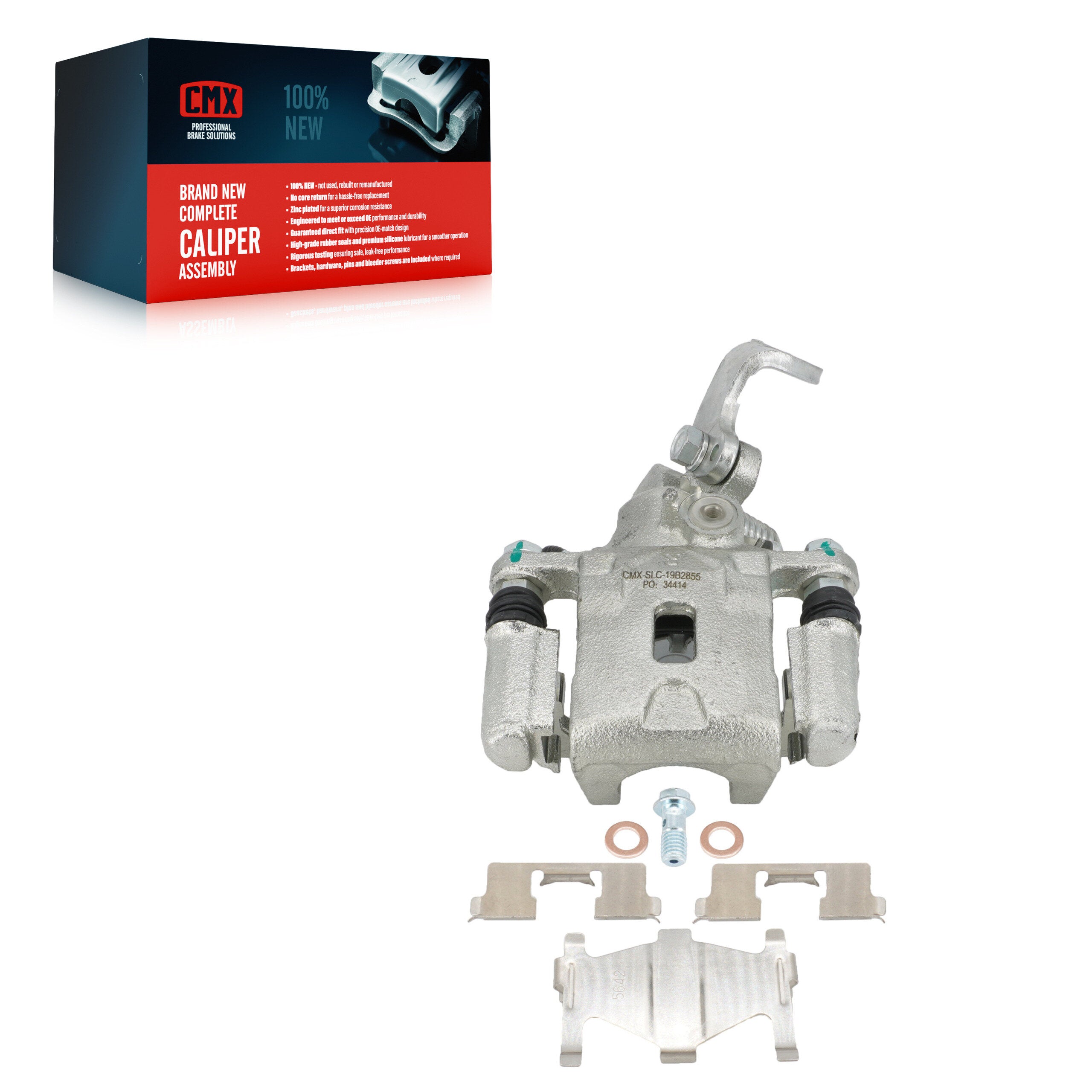 CMX SLC-19B2855 Disc Brake Caliper for 2001-2005 Kia Spectra, Kia Spectra5, Hyundai Tiburon - Rear Right
