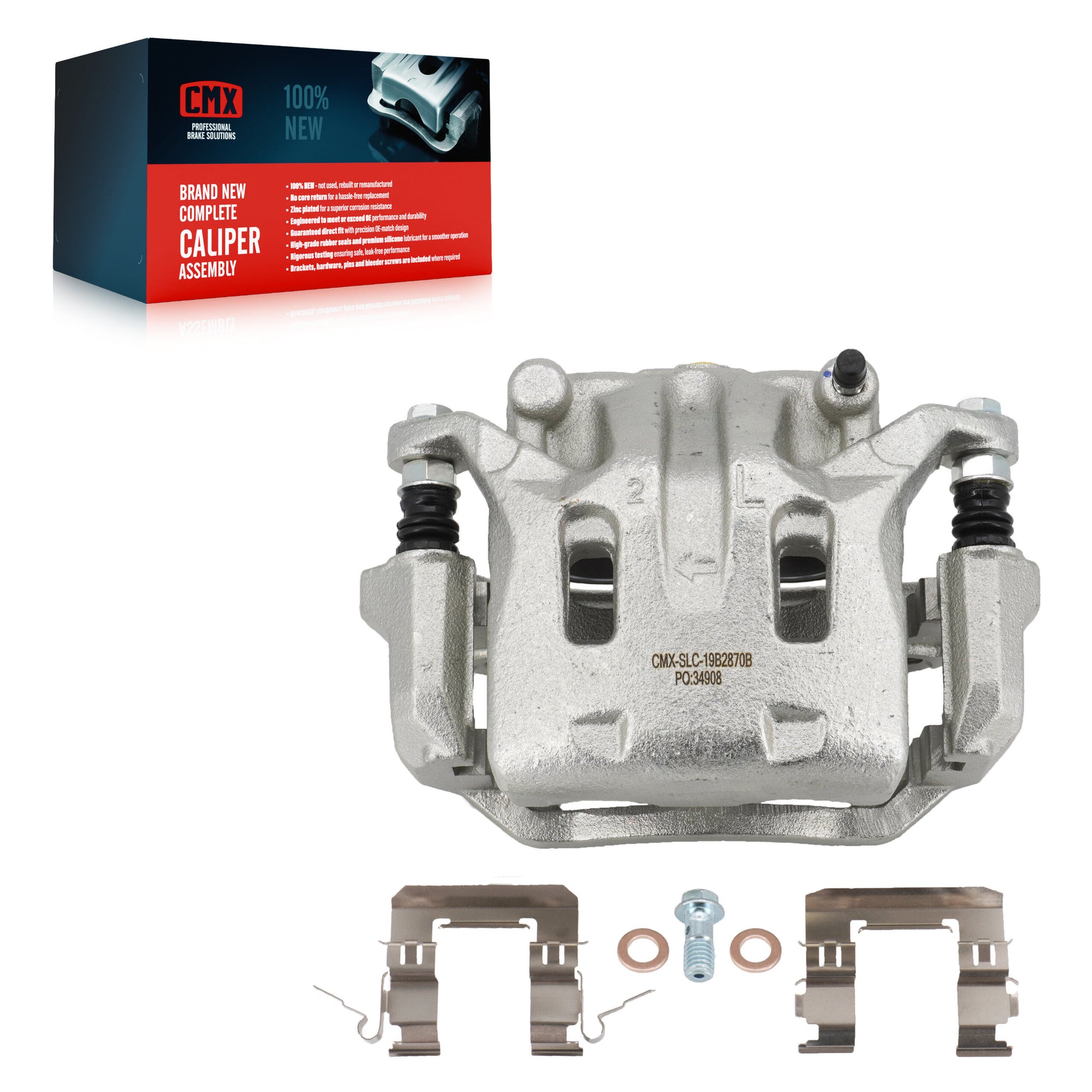 CMX SLC-19B2870B Disc Brake Caliper for 2006-2020 INFINITI Q40, INFINITI Q70L, INFINITI QX70 - Front Left