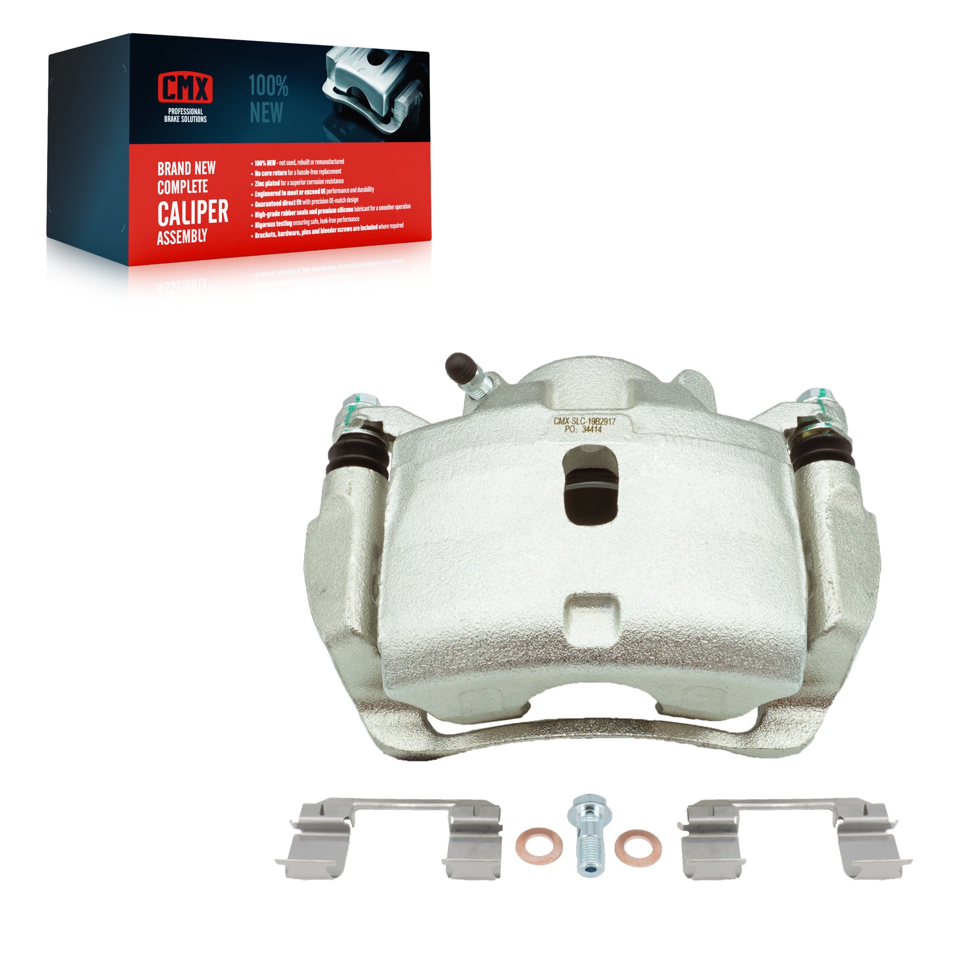 CMX SLC-19B2917 Disc Brake Caliper for 2005-2015 Acura ILX, Honda Civic, Honda CR-V - Front Right, Front Left