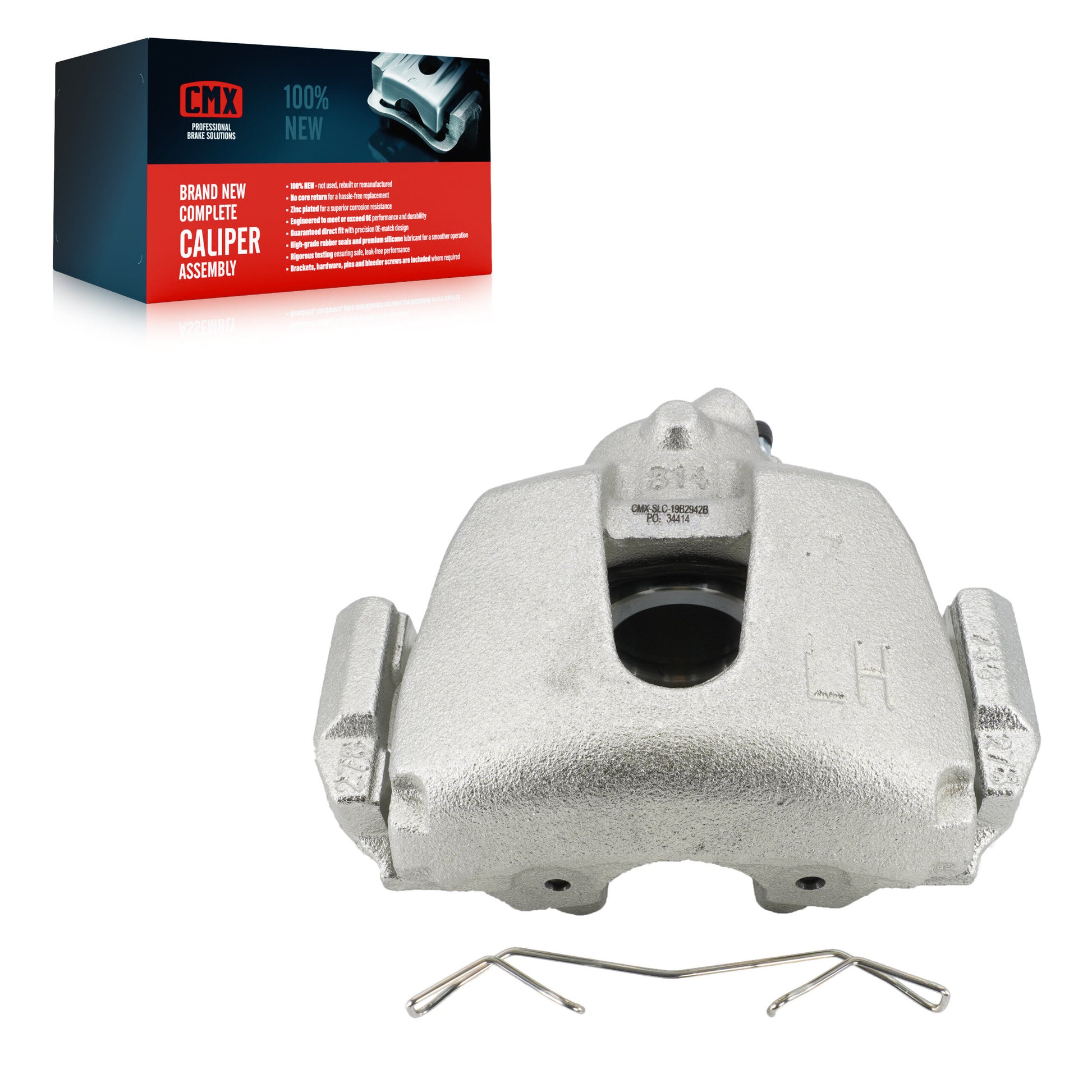 CMX SLC-19B2942B Disc Brake Caliper for 2004-2013 Mazda 3, Mazda 3 Sport - Front Left