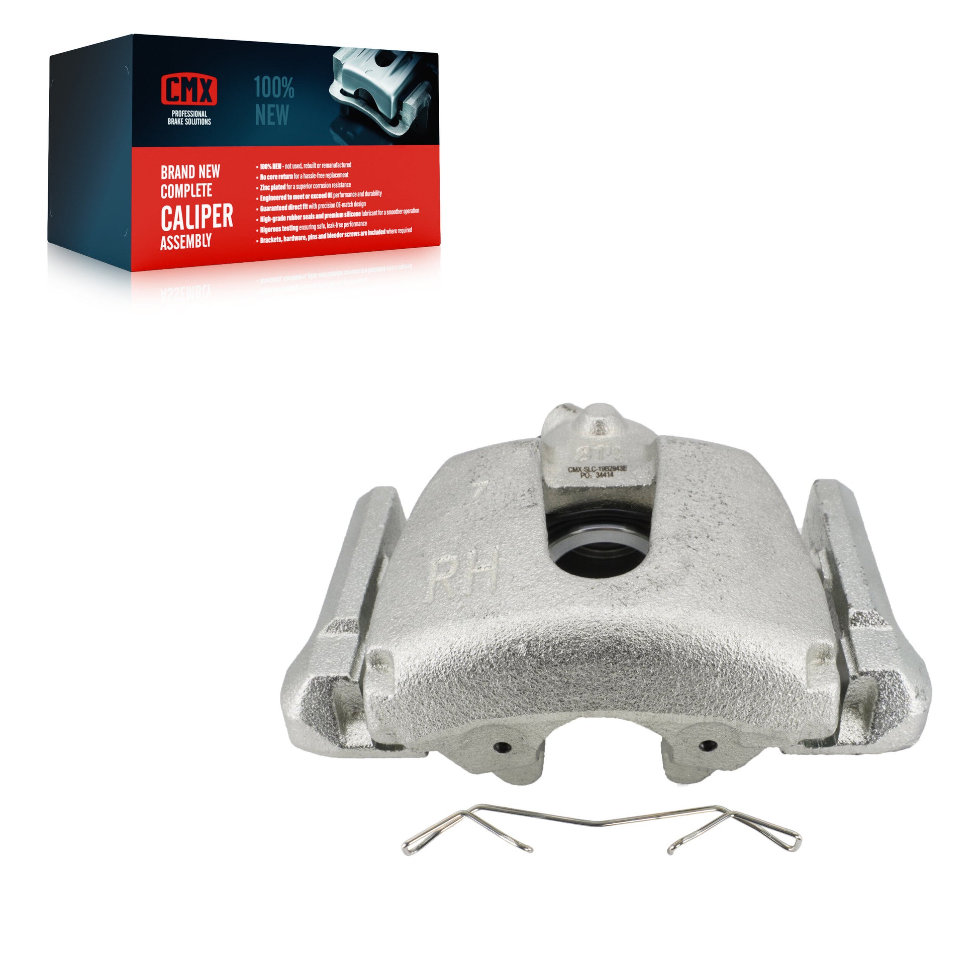 CMX SLC-19B2943E Disc Brake Caliper for 2008-2015 Mazda 5, Mazda 3, Mazda 3 Sport - Front Right