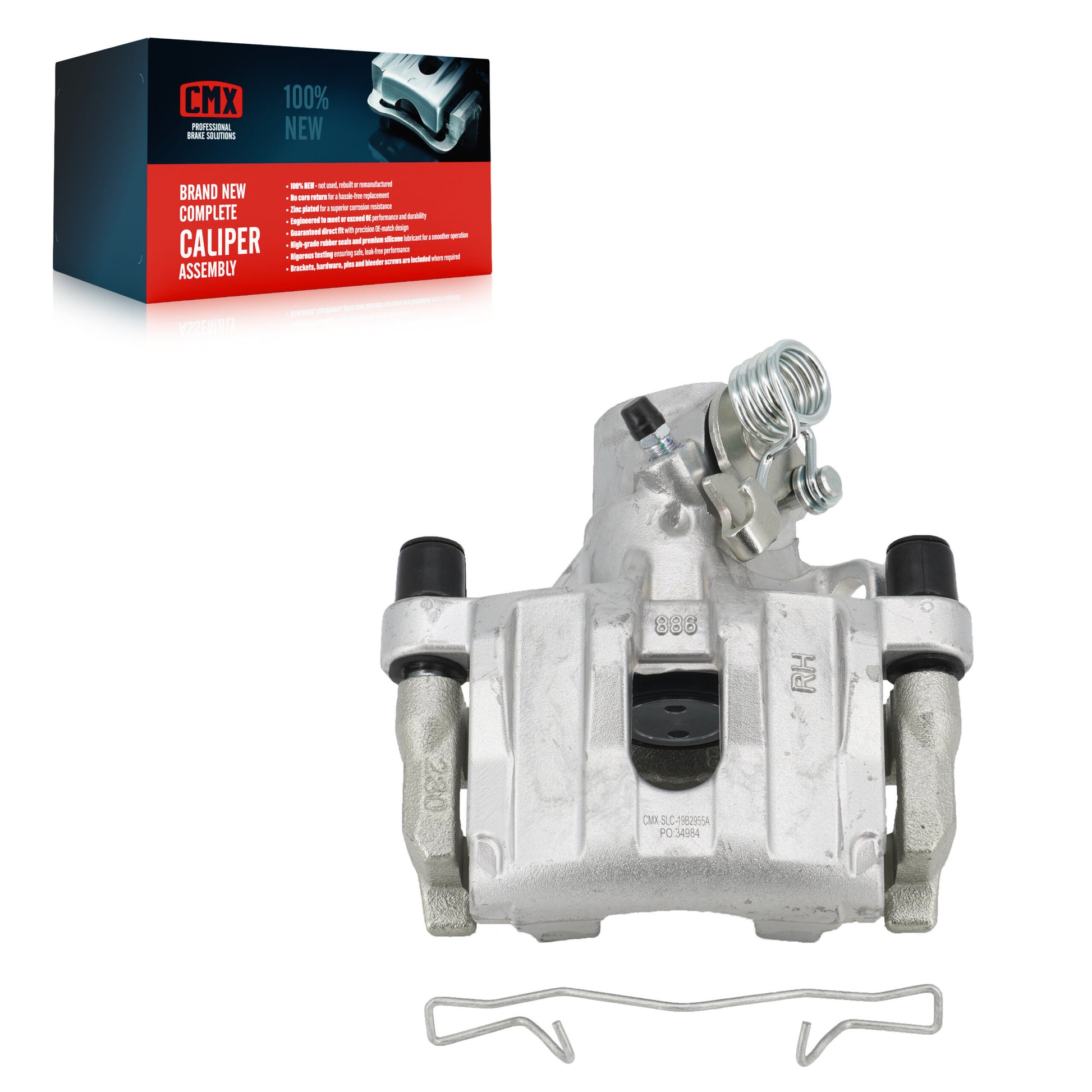 CMX SLC-19B2954A Disc Brake Caliper for 2004-2013 Mazda 3, Mazda 3 Sport, Volvo C30 - Rear Left