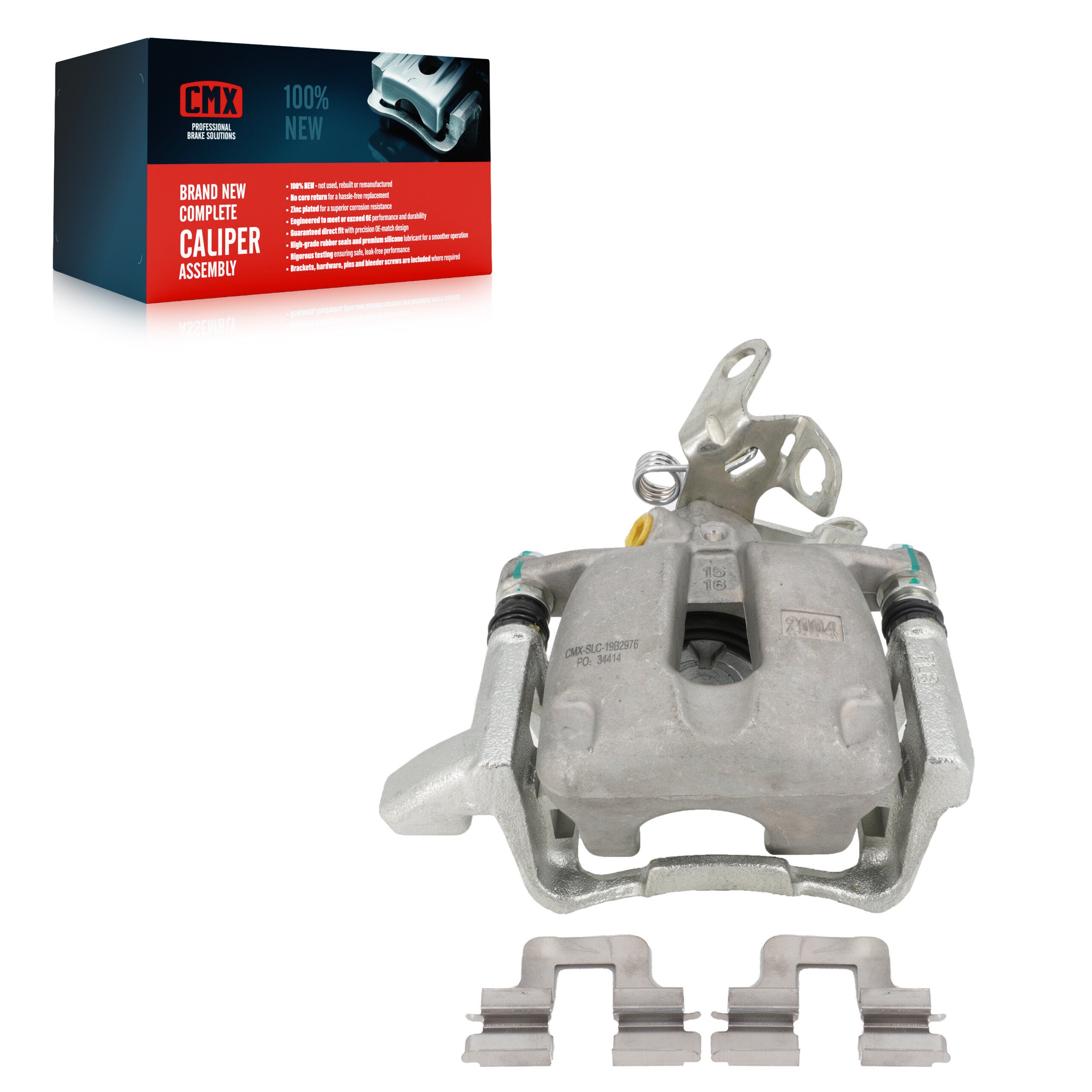 CMX SLC-19B2976 Disc Brake Caliper for 2005-2010 Volkswagen Golf, Volkswagen Jetta, Audi A3 - Rear Left