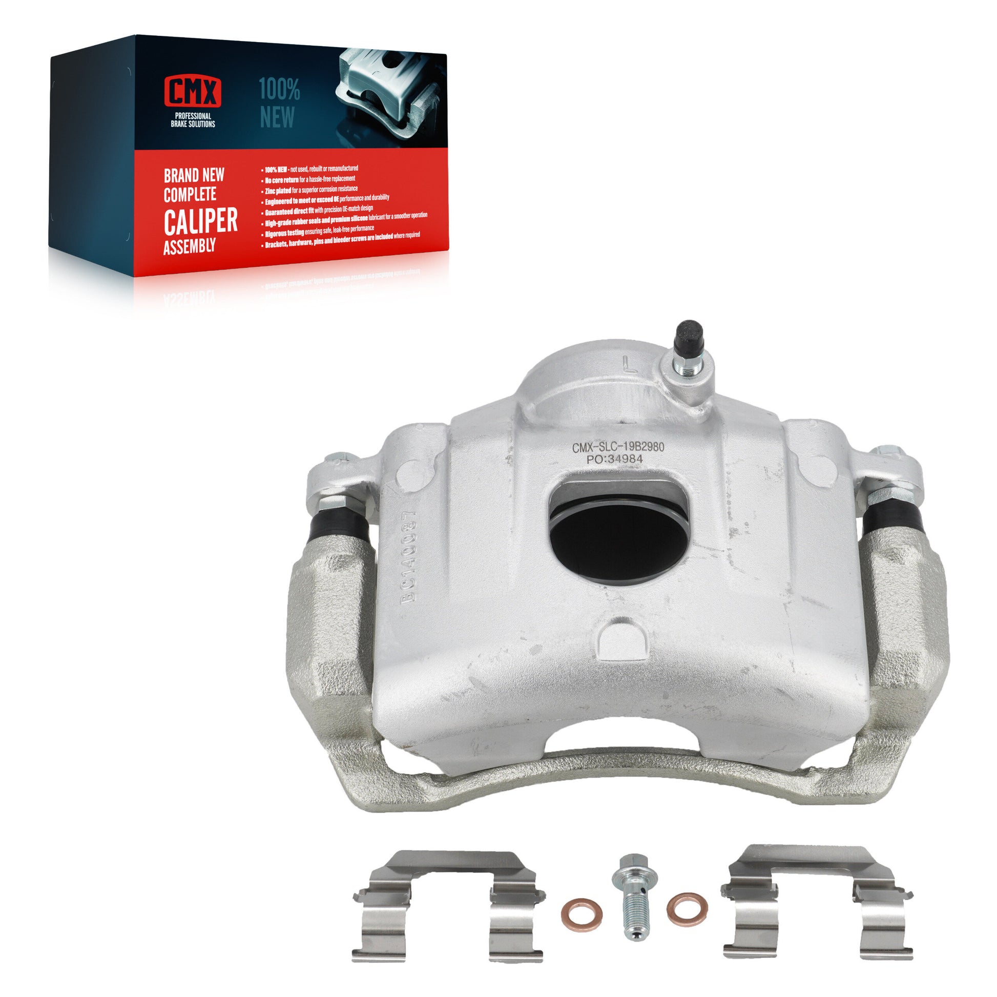 CMX SLC-19B2980 Disc Brake Caliper for 2004-2009 Kia Spectra, Kia Spectra5 - Front Left