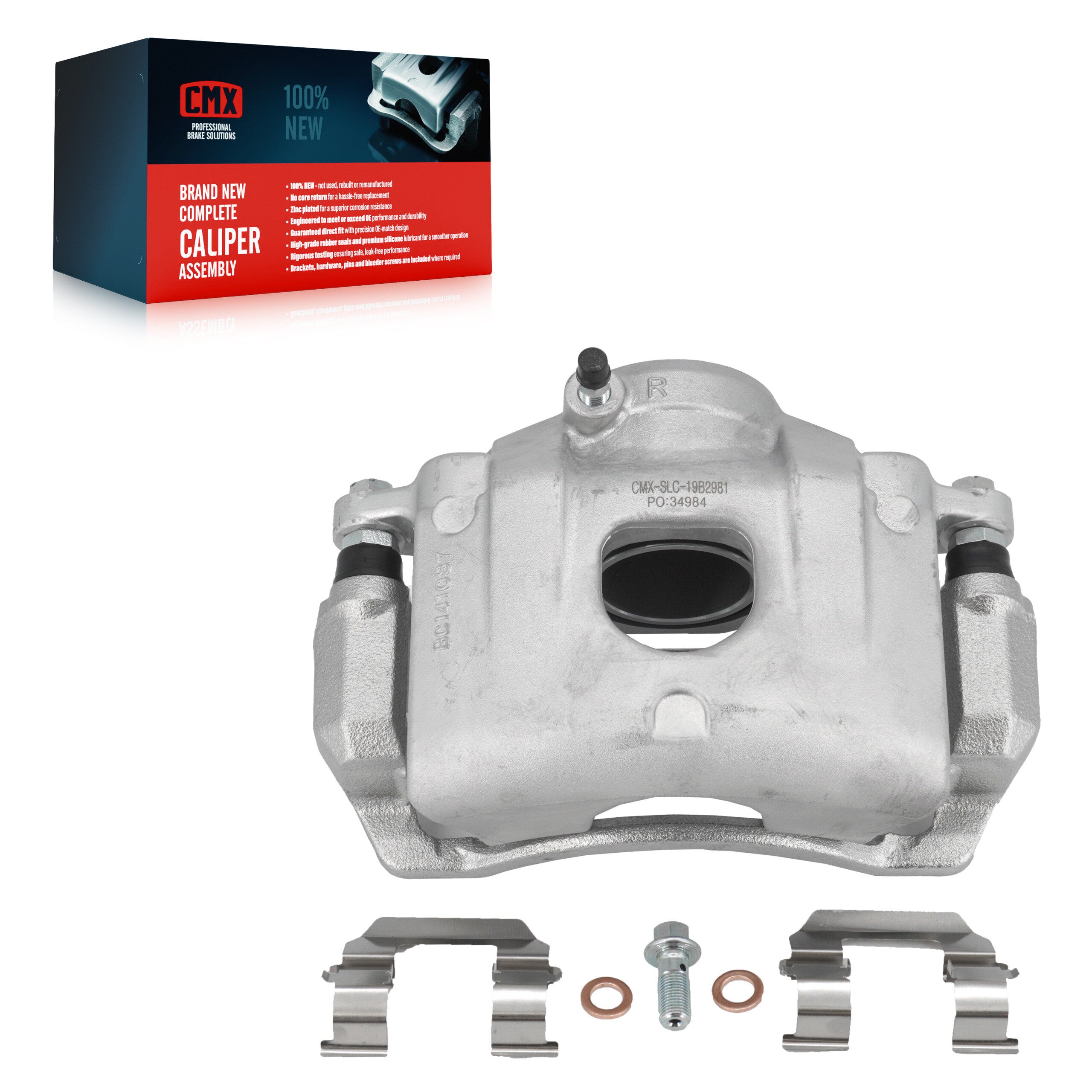 CMX SLC-19B2981 Disc Brake Caliper for 2004-2009 Kia Spectra, Kia Spectra5 - Front Right